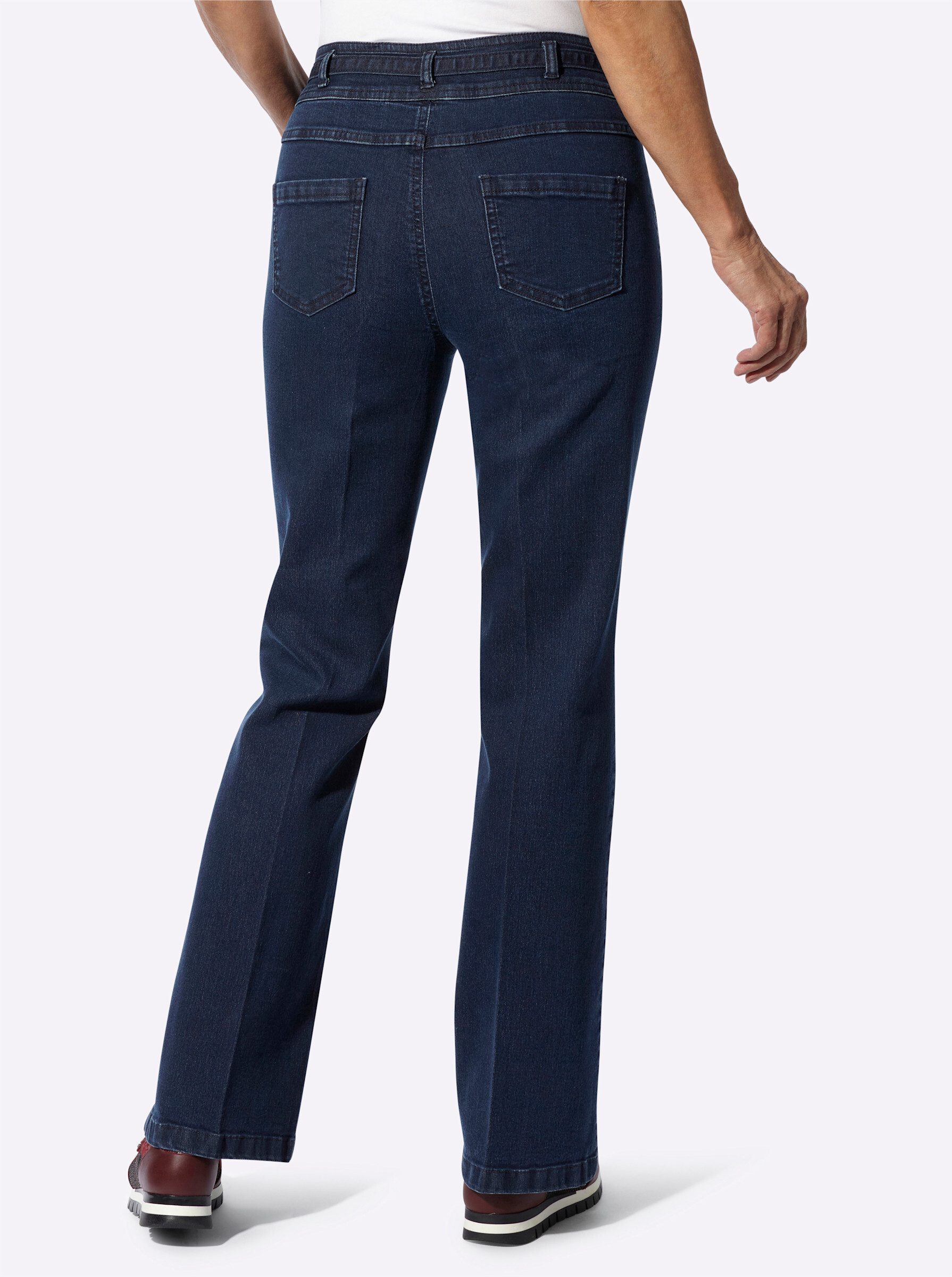 Sieh an! Bequeme Jeans Jeans erhöht
