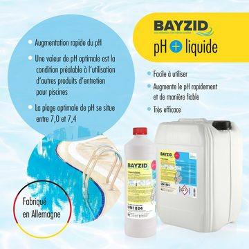 BAYZID Poolpflege 1 kg BAYZID® pH Plus flüssig