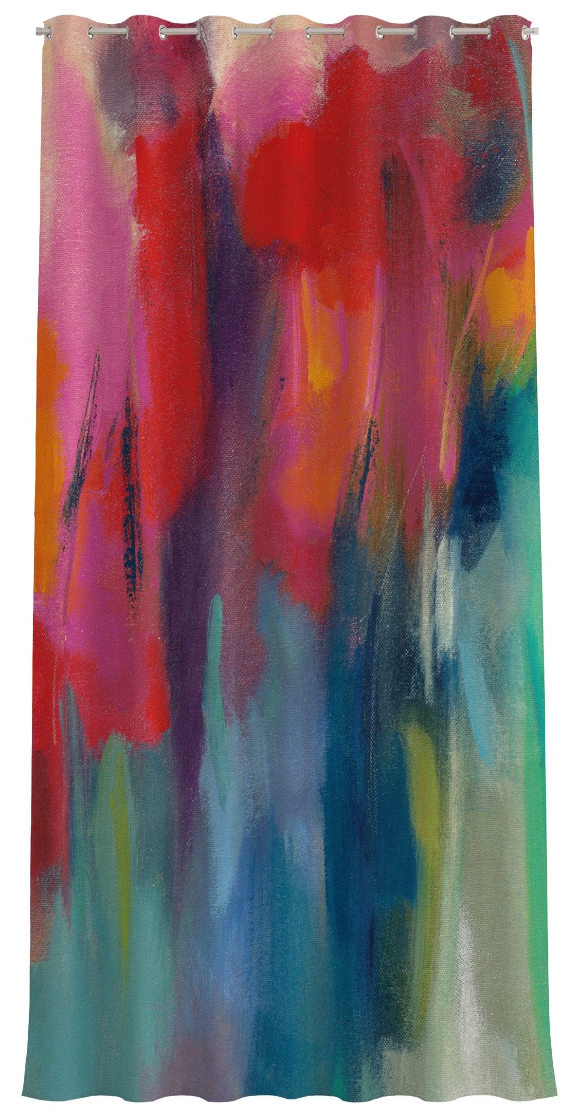 Bilderdepot24 Outdoorvorhang Wetterfest Gardinen Abstrakt Modern März Regenbogen (1 St), Ösen, blickdicht, Outdoor-geeigneter Vorhangstoff 370 g/m², Outdoor Vorhang Balkon Terrasse Verdunkelungs Vorhänge Sonnenschutz