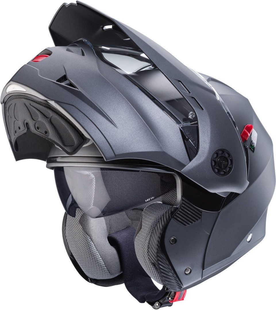 Caberg Motorradhelm Tourmax X Klapphelm, vorbereitet für Kommunikationssystem,integriertes Sonnenvisier