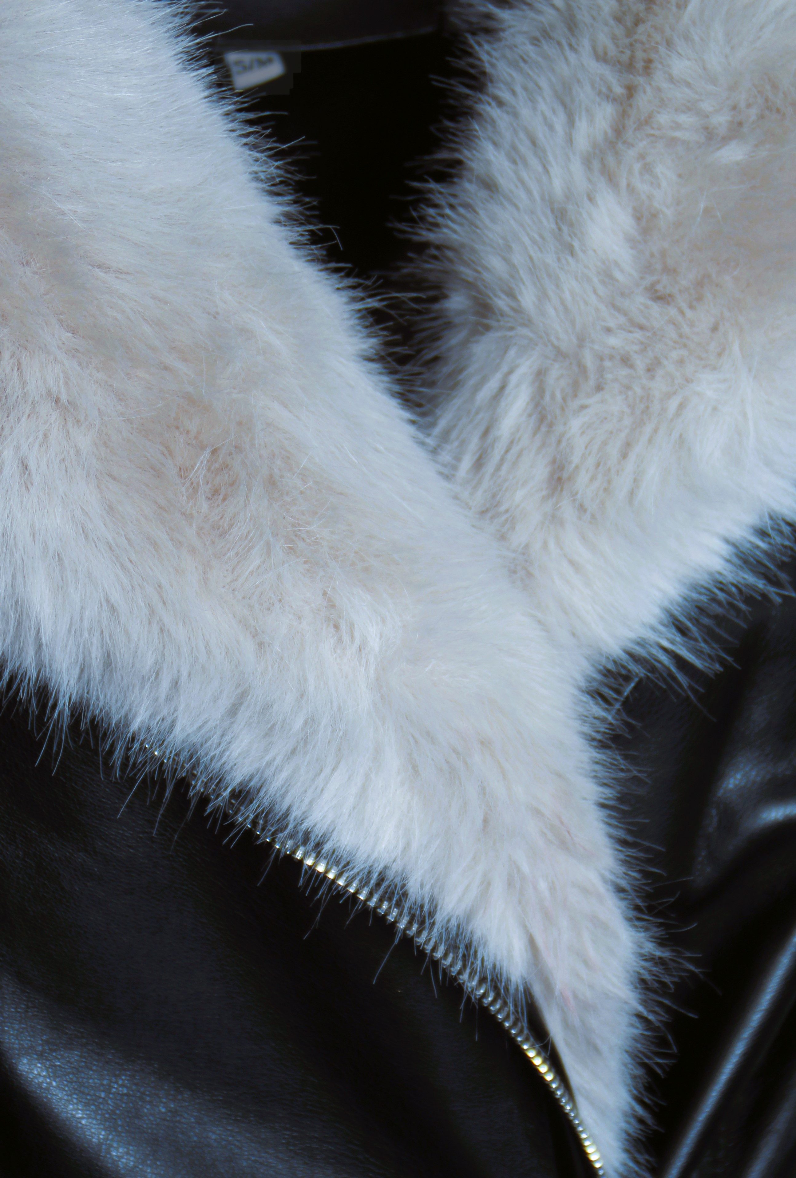 Be Noble Lederjacke Lappland OVERSIZE Winter Jacke aus hochwertigem Kunstleder mit einem Gürtel