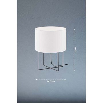 etc-shop LED Tischleuchte, Tischleuchte Nachttischlampe Tischlampe weiß Wohnzimmerleuchte