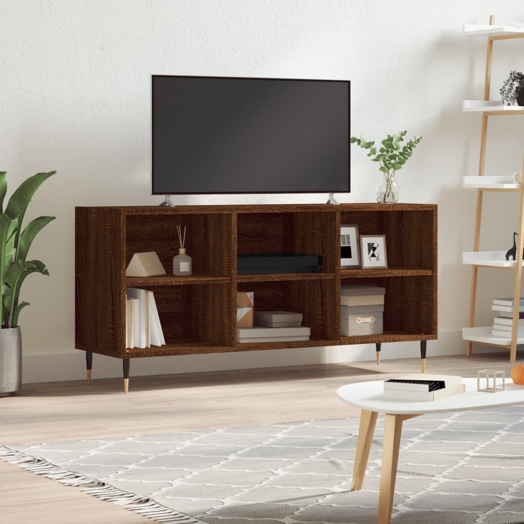 Braun 103,5x30x50 Eichen-Optik cm TV-Schrank furnicato Holzwerkstoff
