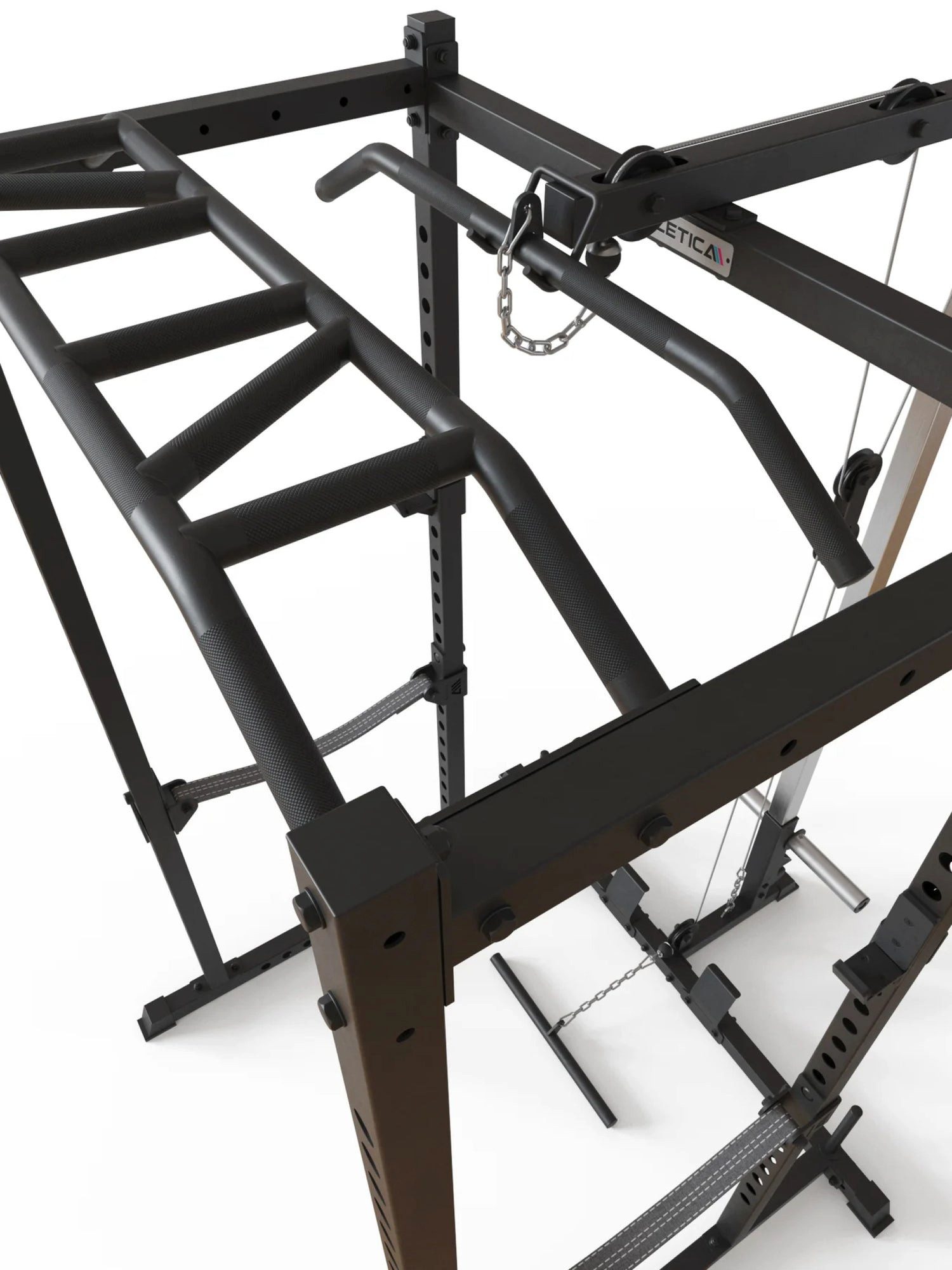 ATLETICA Power Rack R5-Vega, Power Rack, Power Cage mit Latzug