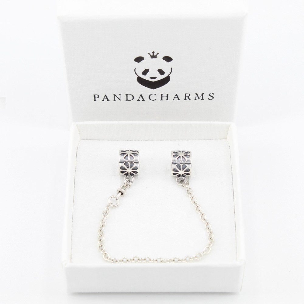 PANDACHARMS Bead Blumen Sicherheitskette für Charm Armband, 925er Sterling günstig online kaufen