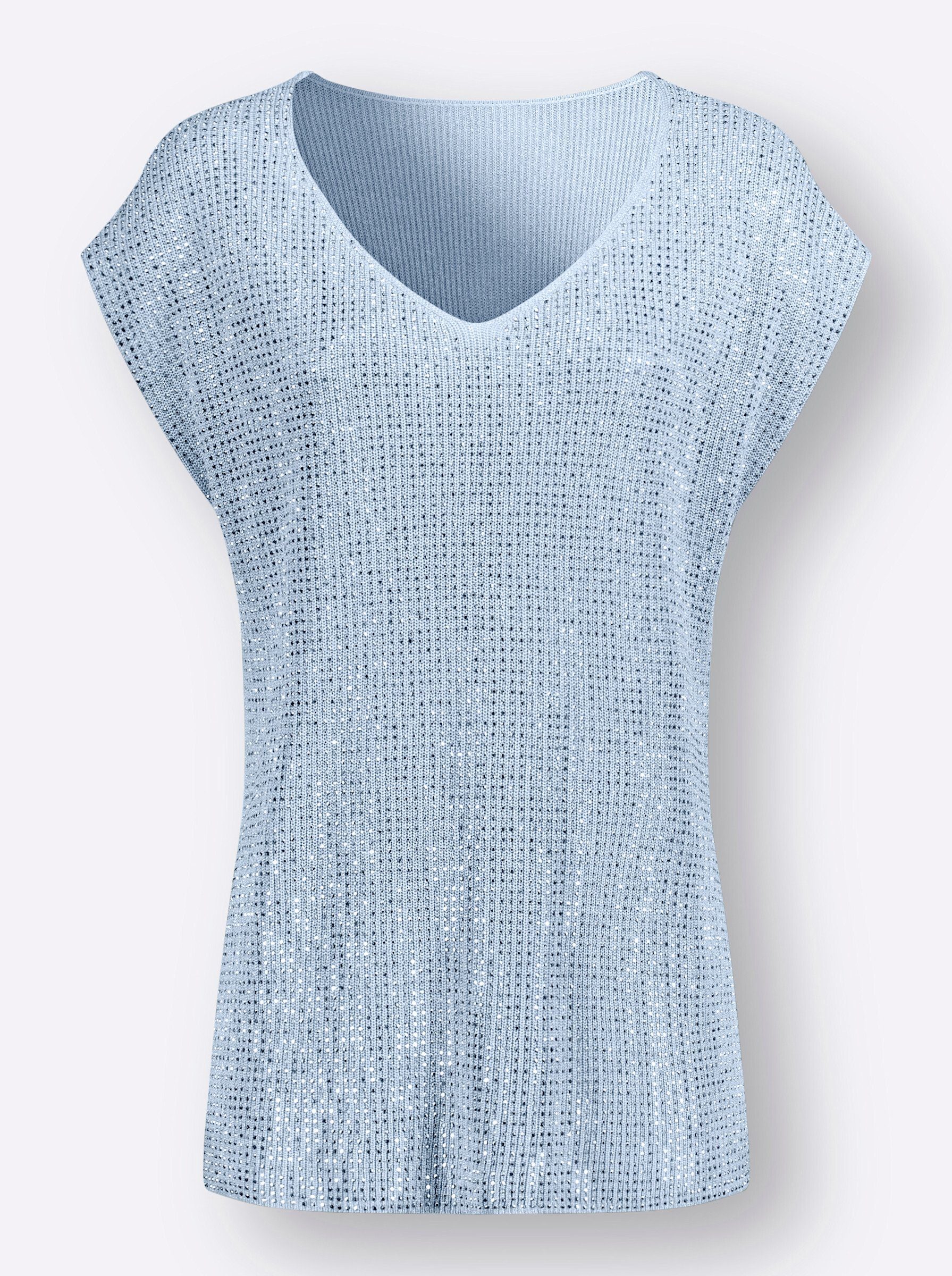 creation L Strickpullover Pullover Kurzarm