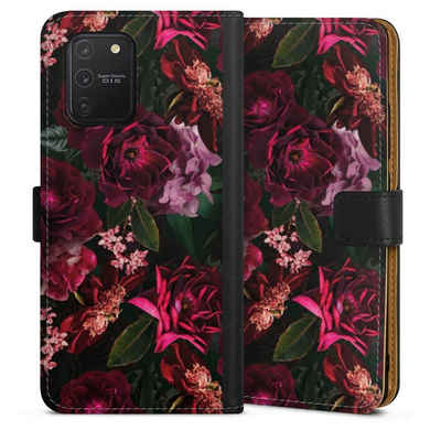 DeinDesign Handyhülle Rose Blumen Blume Dark Red and Pink Flowers, Samsung Galaxy S10 Lite Hülle Handy Flip Case Wallet Cover