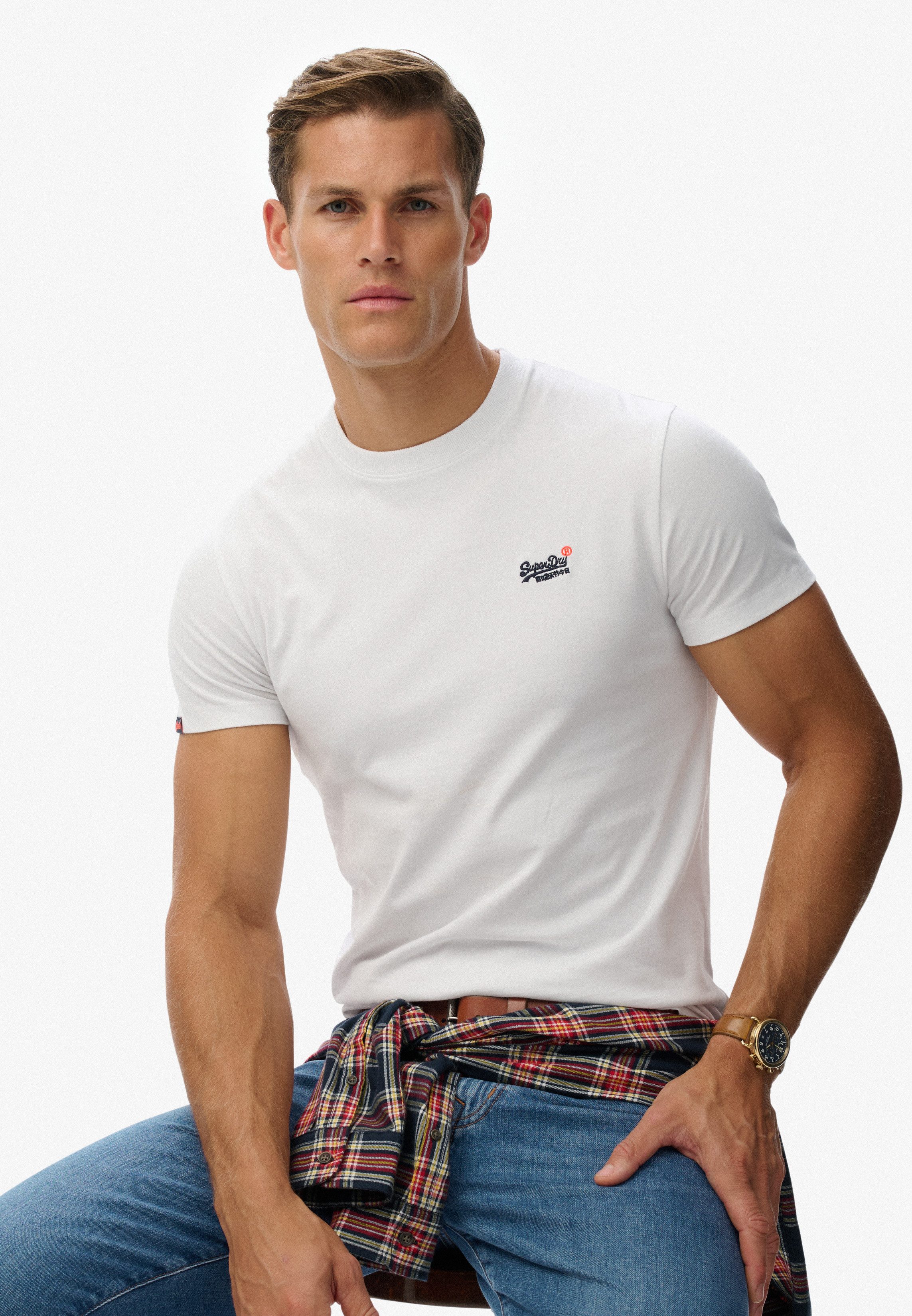 Superdry Rundhalsshirt ESSENTIAL CONTRAST EMB TEE