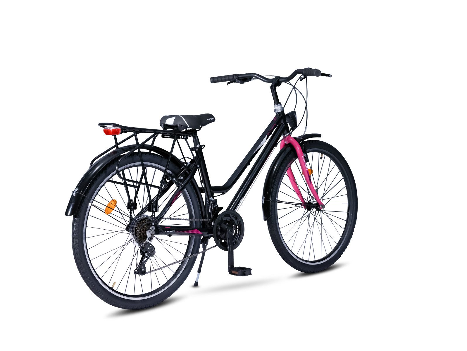 Toys Store Youth Bicycle 24 inch Aluminum City Bike 24 Girls' Bicycle 21-Speed ​​Frame Size 38 cm Road Traffic Regulations, 21-Speed, Shimano