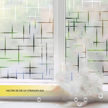 Fensterfolie Fensterfolie statisch haftend Sichtschutzfolie Selbstklebend Klebefoli, SOTOR, Milchglasfolie Fenster Folie Milchglas Dekofolie für Bad Küche Anti-UV
