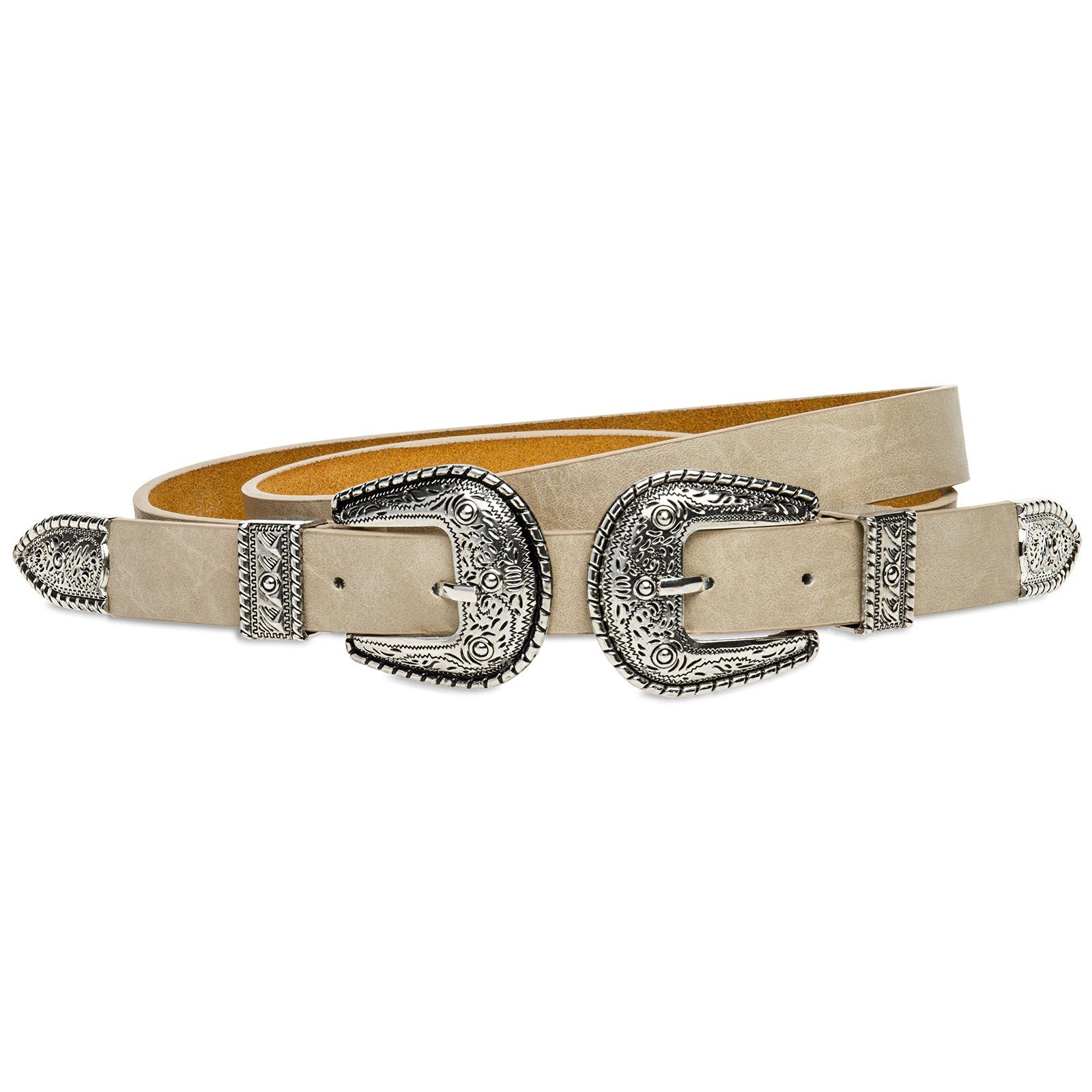 Caspar Taillengürtel GU316 stylischer Damen Westerngürtel / Trachtengürtel günstig online kaufen