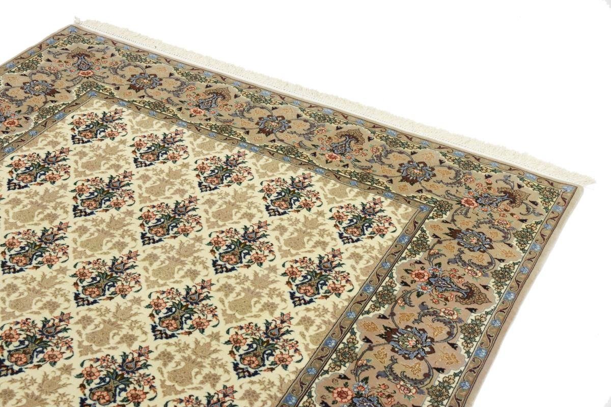Nain Seidenkette Orientteppich Trading, Orientteppich, rechteckig, 154x219 Höhe: Isfahan Handgeknüpfter 6 mm