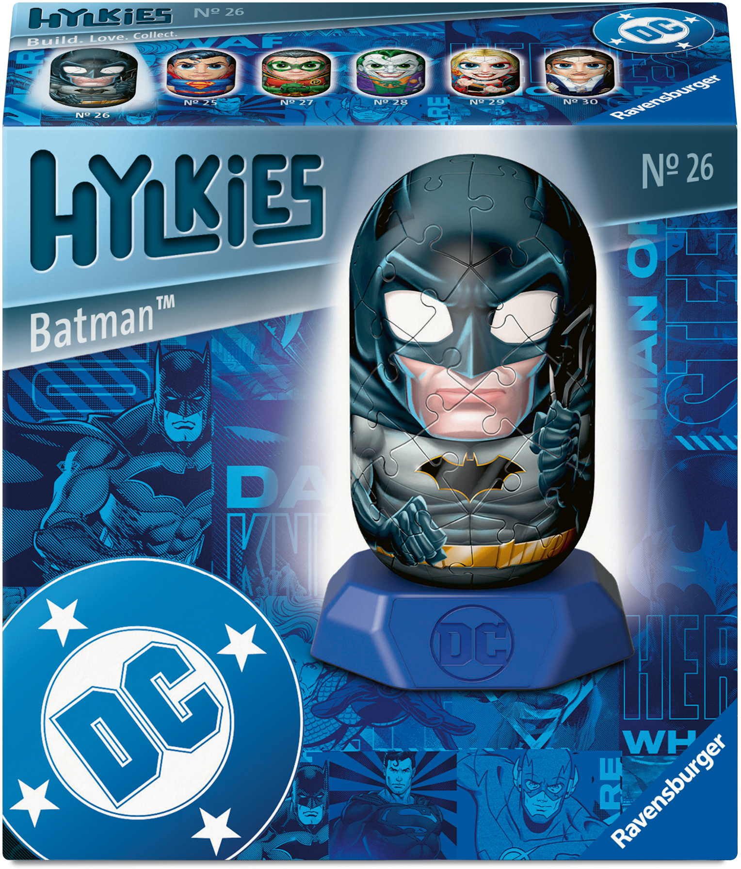 Ravensburger 3D-Puzzle 54 Teile 3D Puzzle Hylkies DC Universe Batman Sammelfigur 12008013, Puzzleteile