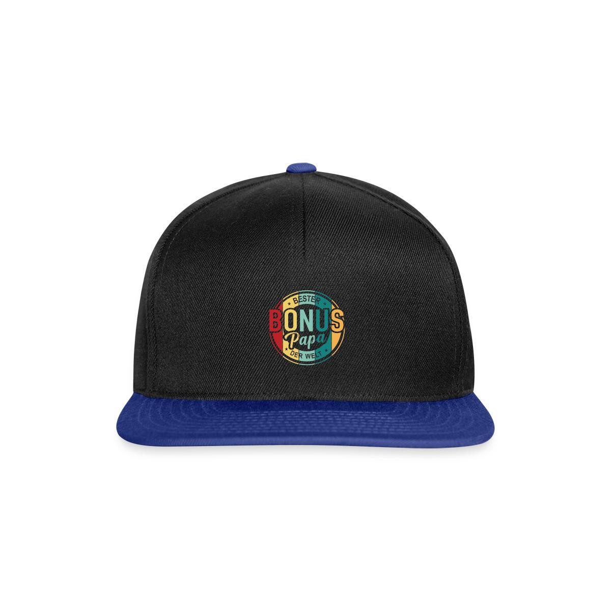 Spreadshirt Snapback Cap Bester Bonus Papa Der Welt Retro Siegel Snapback Cap (1-St)