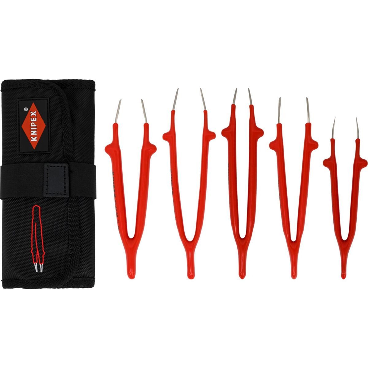 Knipex Zangenset Universalpinzetten-Set, isol.5tlg