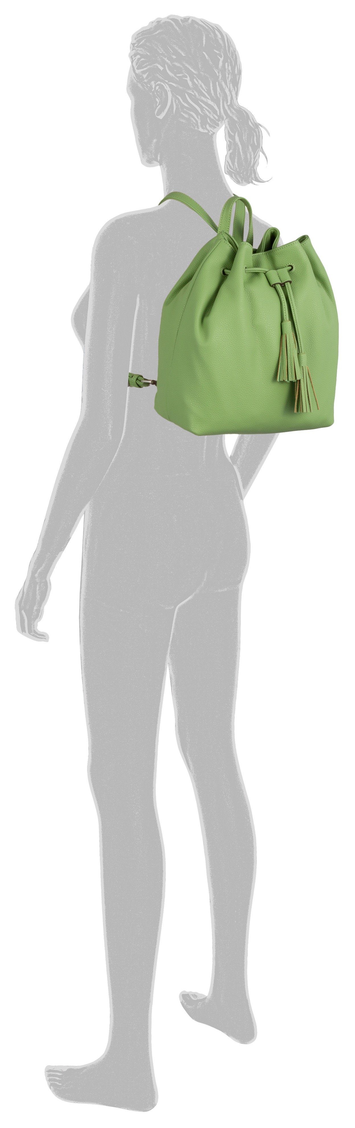 Backpack M, dezenten TOM im grün Stil TAILOR Cityrucksack CAMILLA