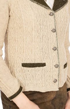 Almsach Strickfleecejacke Strickjacke DA1016 beige