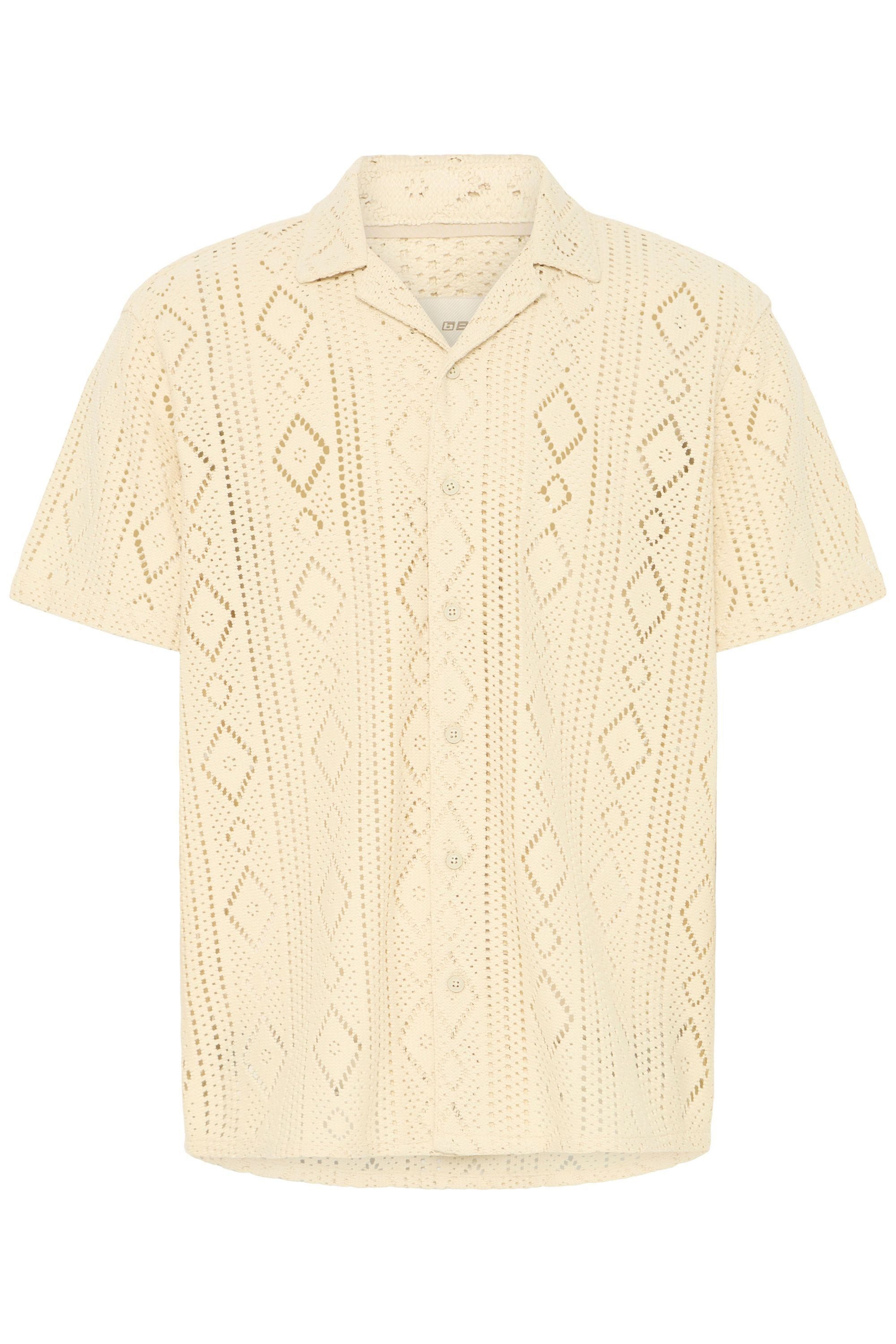 Blend Kurzarmhemd BHAkon Sommerliches Kurzarmhemd mit Lochstrickmuster