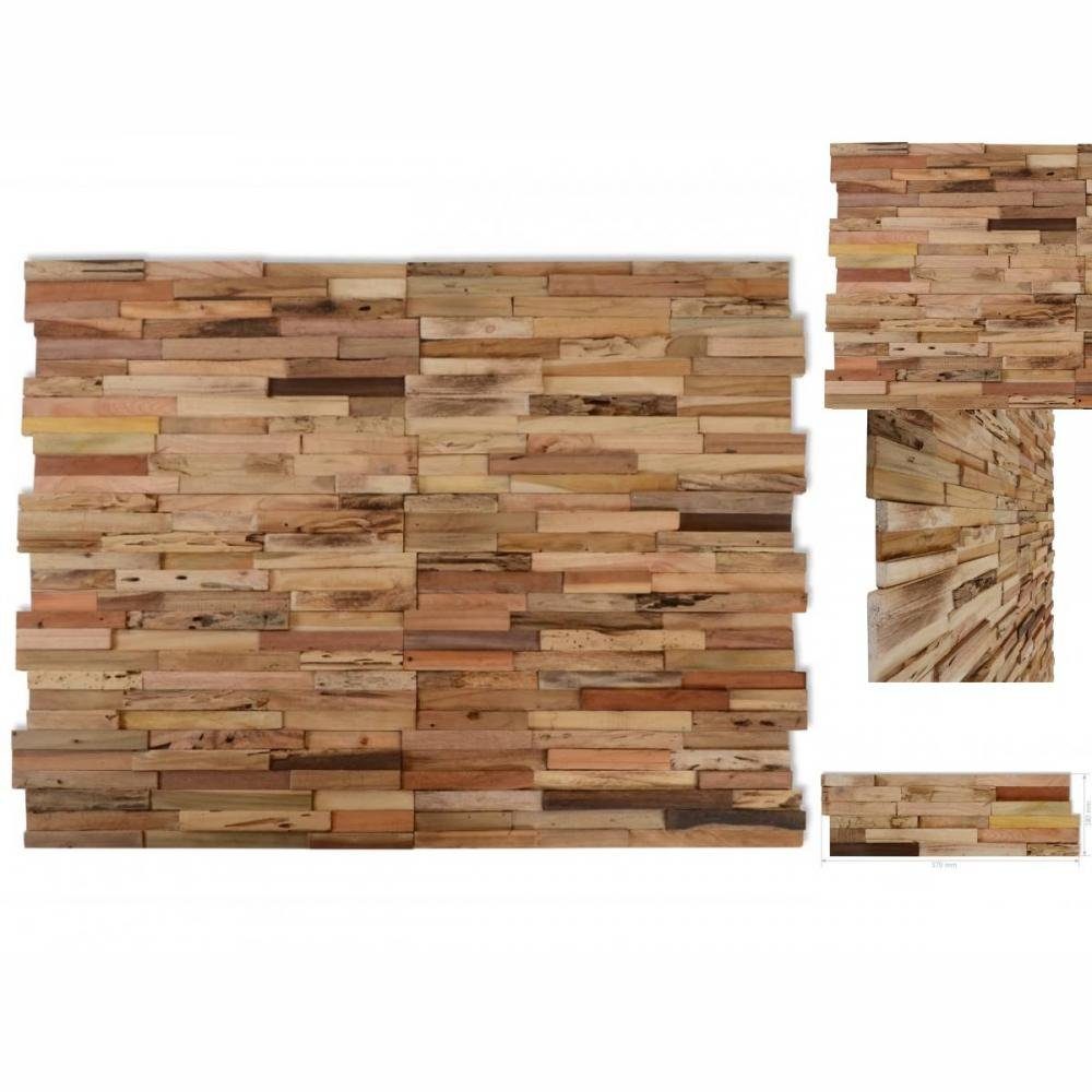 vidaXL Wandpaneel Wandverkleidung 10 Stk 1,03 m² Recyceltes Teak