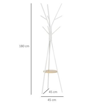 HOMCOM Garderobenständer, (Set, 1 St., Kleiderständer), Garderobenständer Standgarderobe Kleiderständer Flurgarderobe Metall