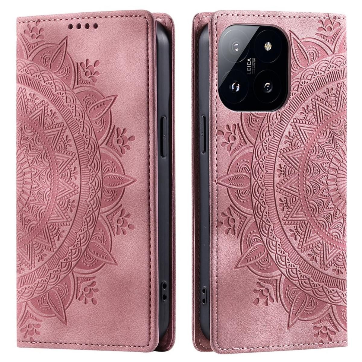 CoverKingz Handyhülle Hülle für Xiaomi 14 Handyhülle Flip Case Cover Schutz Tasche Etui, Mandala