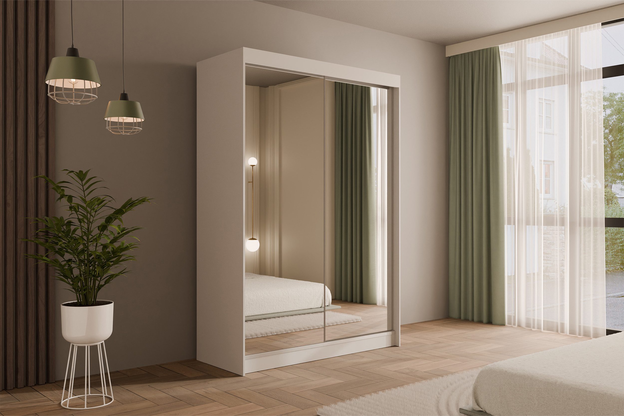 ALTDECOR Schiebetürenschrank AMOHA (Kleiderschrank Garderobenschrank mit günstig online kaufen
