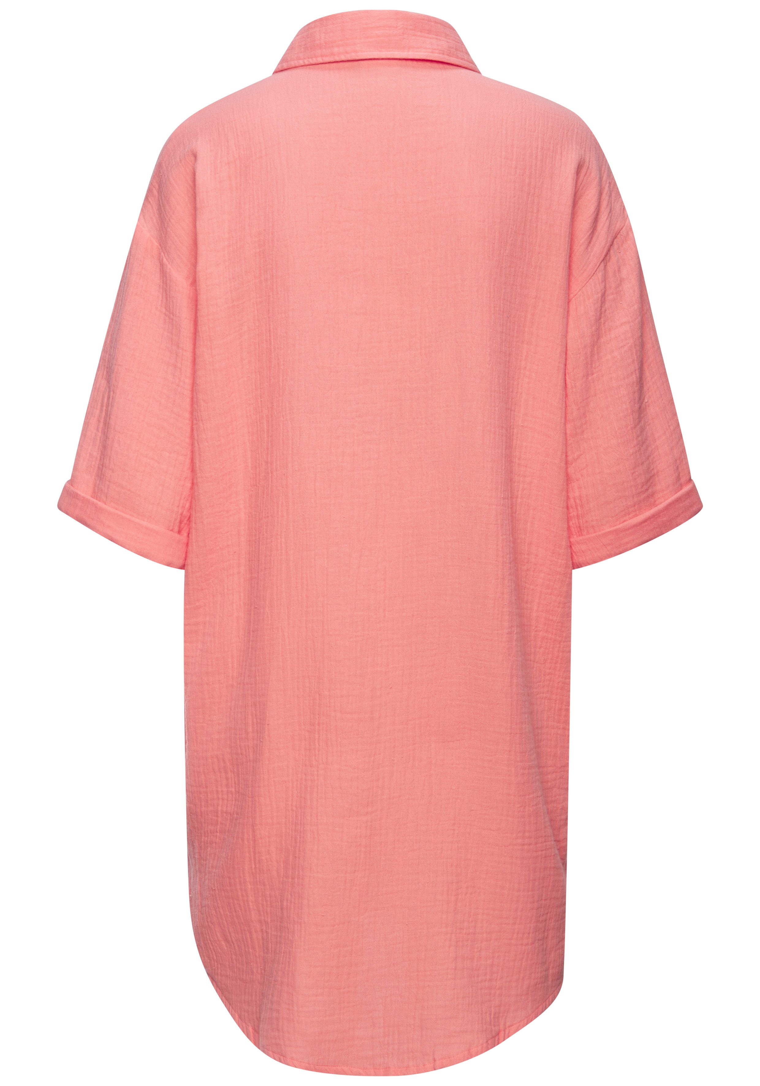 Beachtime by Lascana Longbluse lange Hemdbluse aus Musselinware