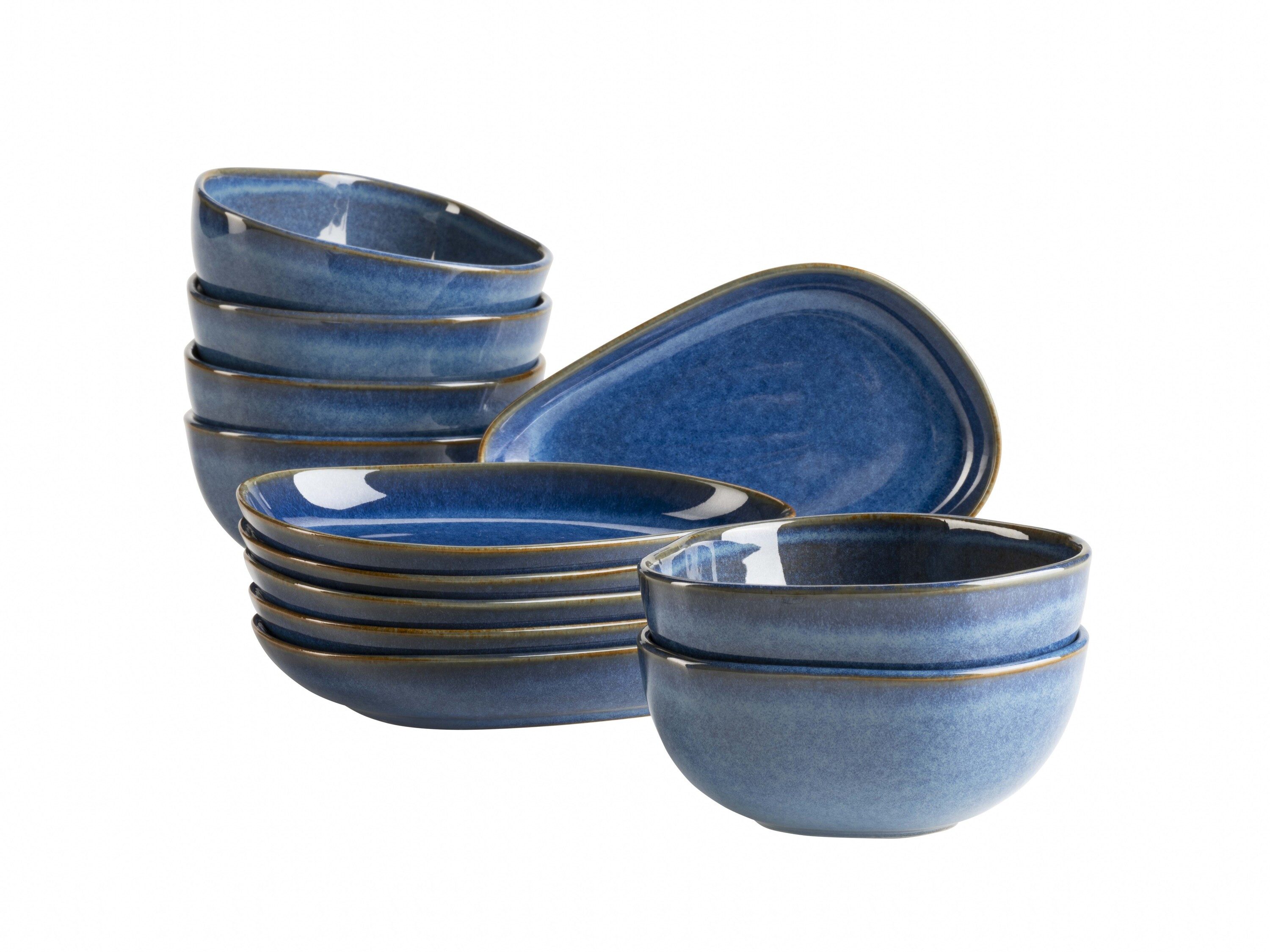 MÄSER Servier-Set Cordelia, Steinzeug, (12-tlg)