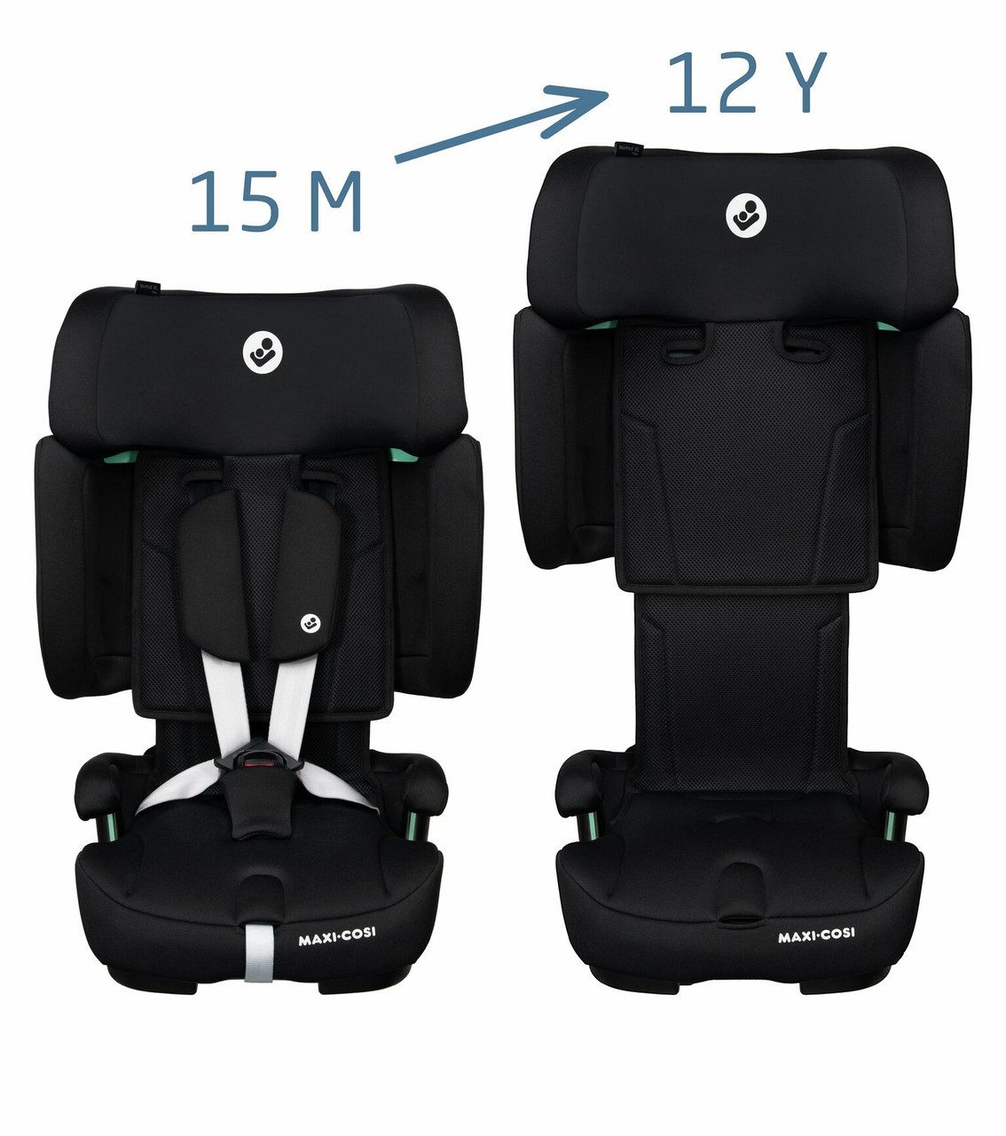Maxi-Cosi Autokindersitz MC NOMAD XL PLUS AUTHENTIC BLACK, ab: 15 Monate, bis: 12 Jahre, Kompakt zusammenklappbar Langlebige Nutzung Geeignet für 3 Sitze in…