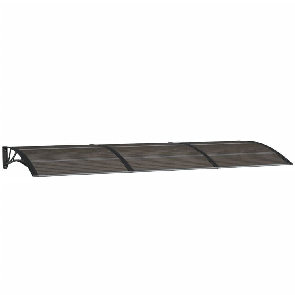 vidaXL Vordach 300 x 100 cm Türvordach Schwarz 300x100 cm Polycarbonat Haustür Vordac