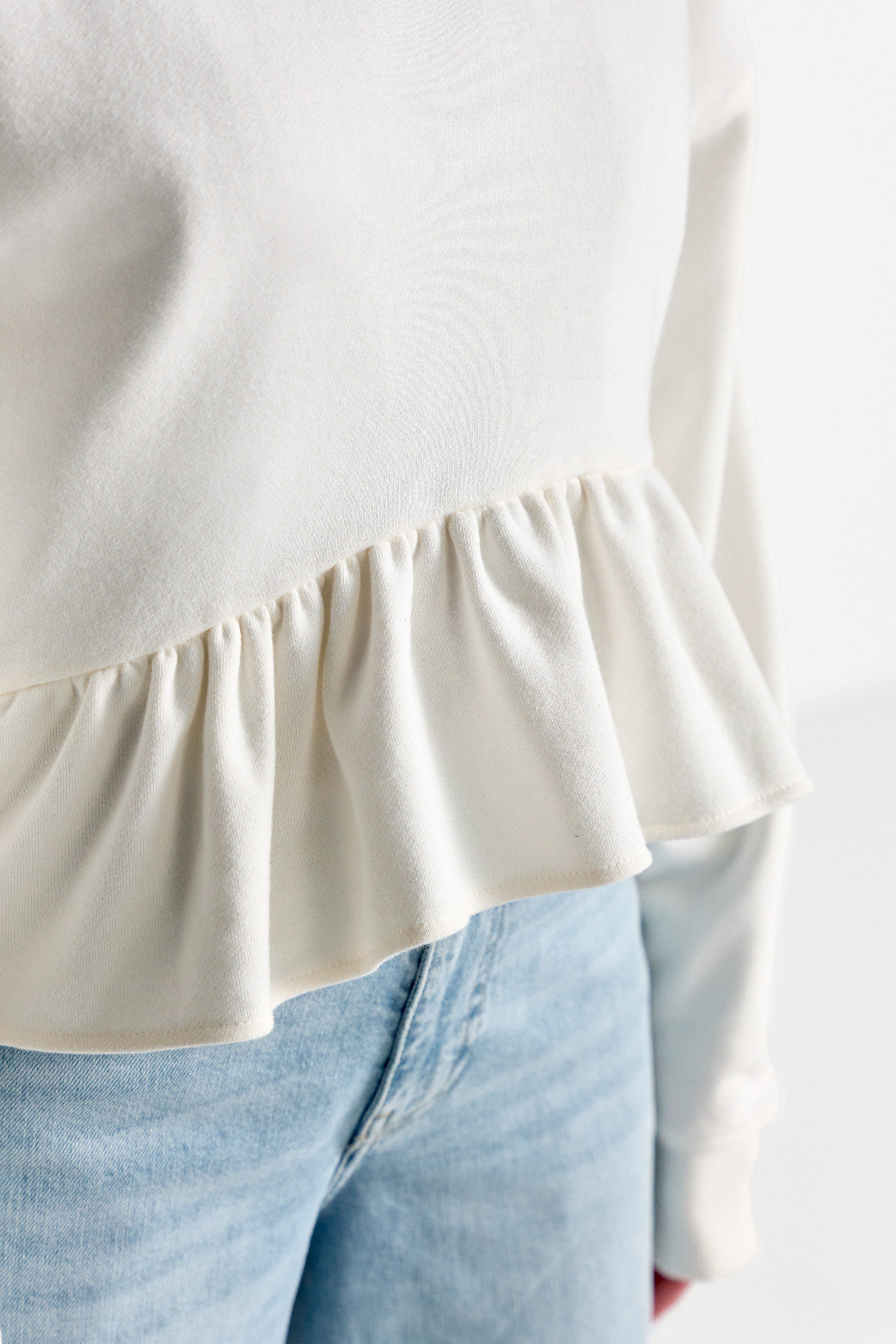 RICHROYAL Sweatshirt Regular fit mit Volants günstig online kaufen