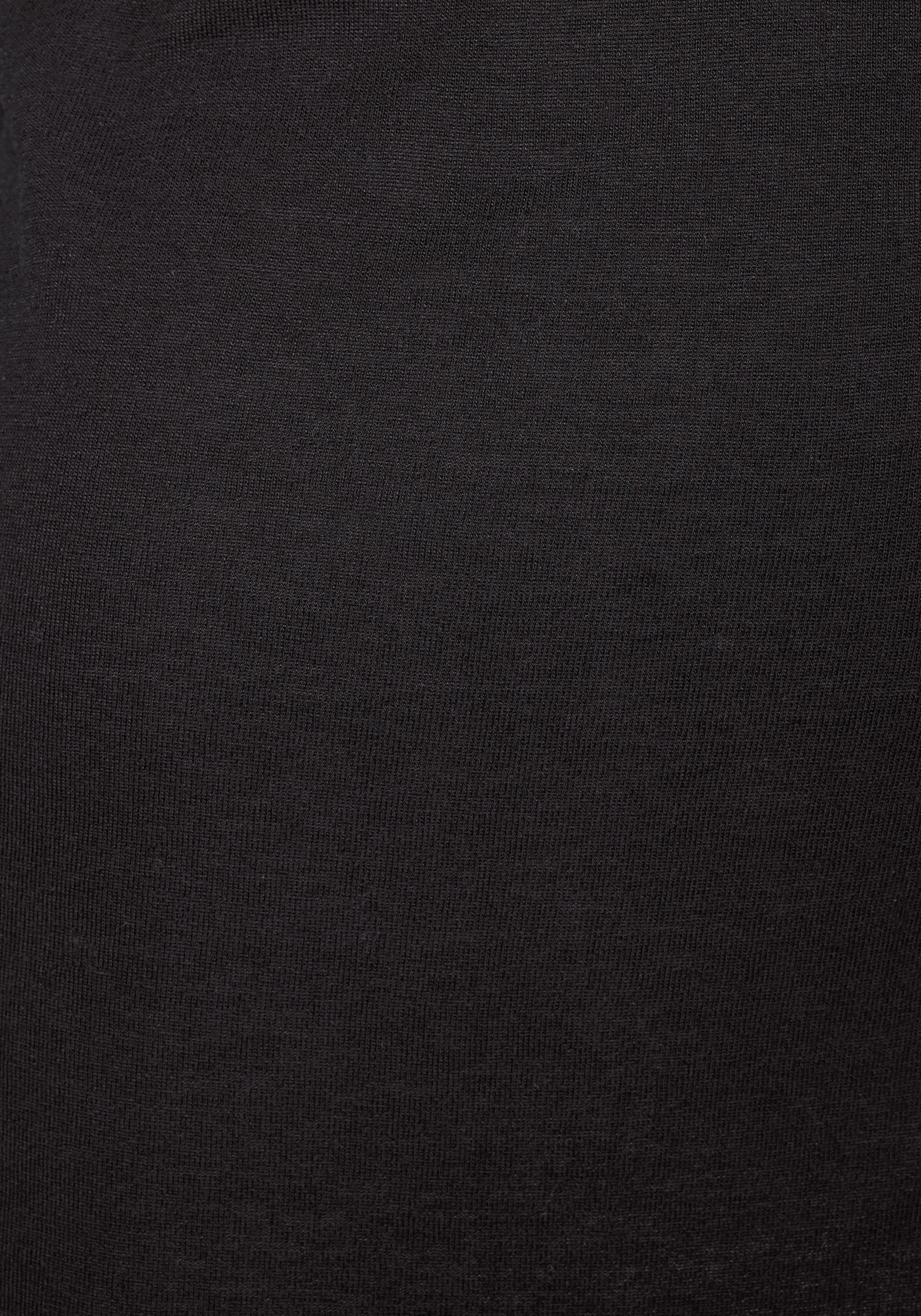 LASCANA Shirtjacke in offener Form schwarz