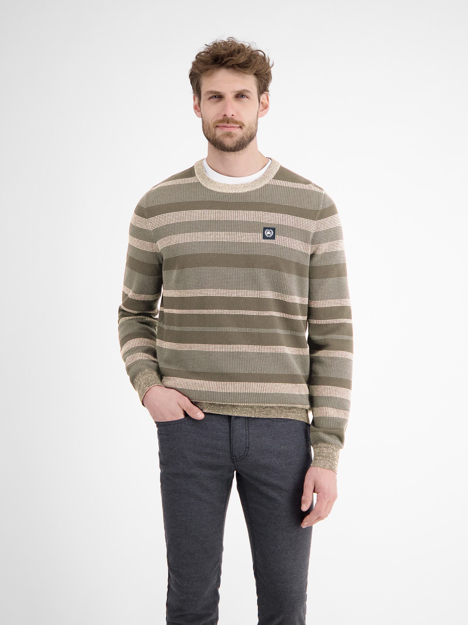 LERROS Strickpullover in Streifen-Optik günstig online kaufen
