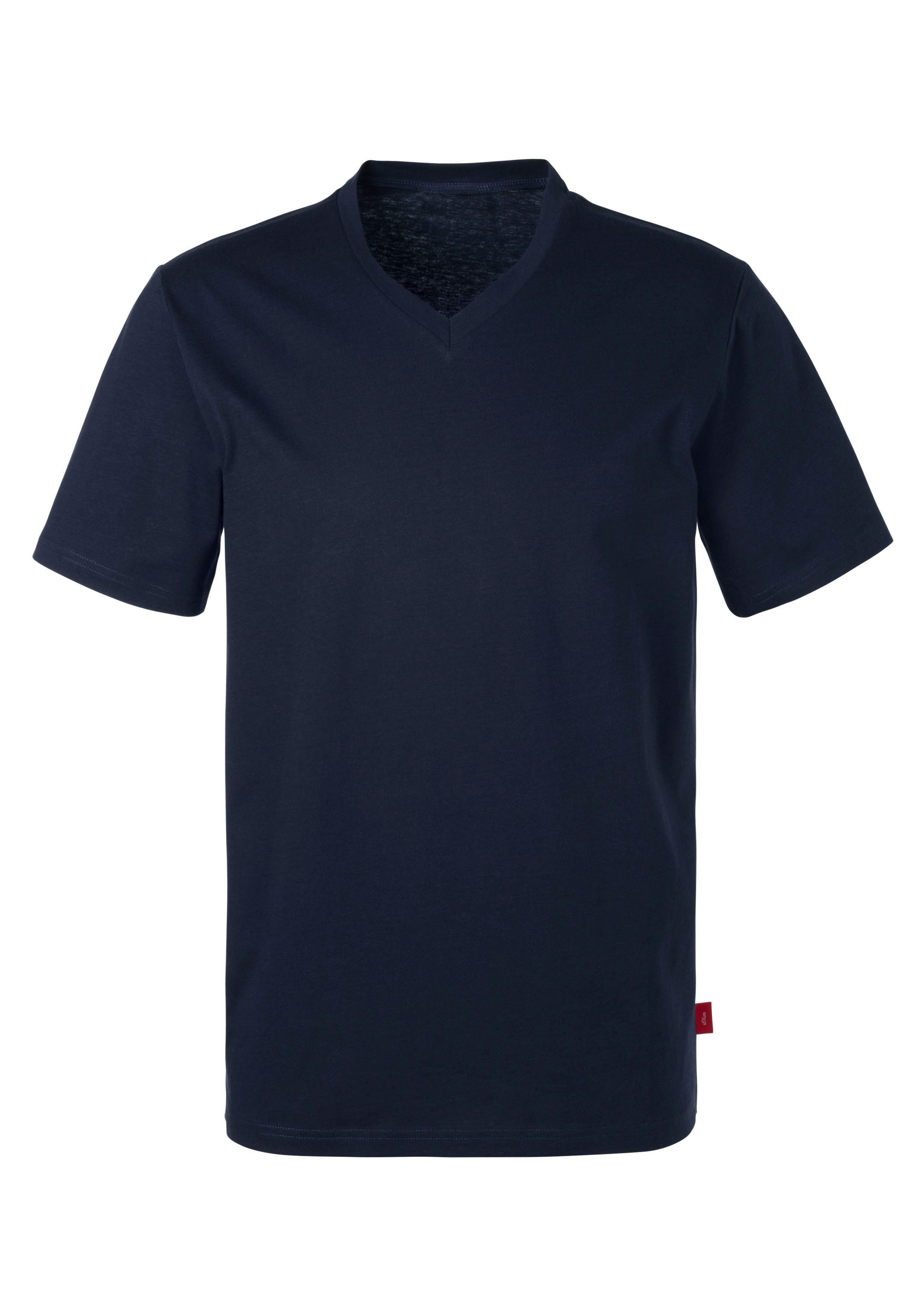 s.Oliver T-Shirt (3er-Pack) in uni