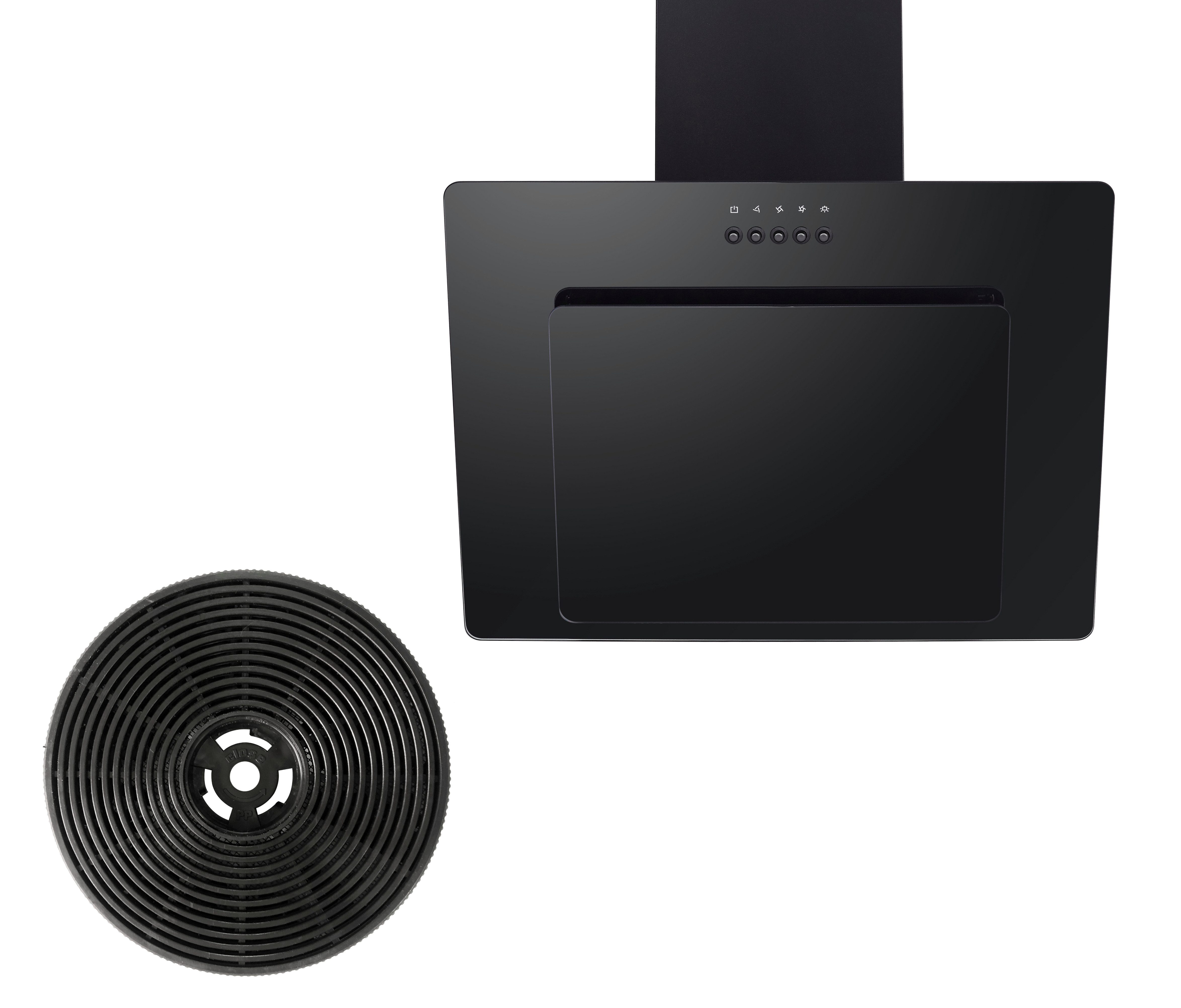 YUNA Wandhaube Yuna Dunstabzugshaube KIM SH60A, inkl. Kohlefiltern, 60cm Yuna Dunstabzugshaube KIM SH60A, inkl. Kohlefiltern, 60cm, inklusive Kohlefilter