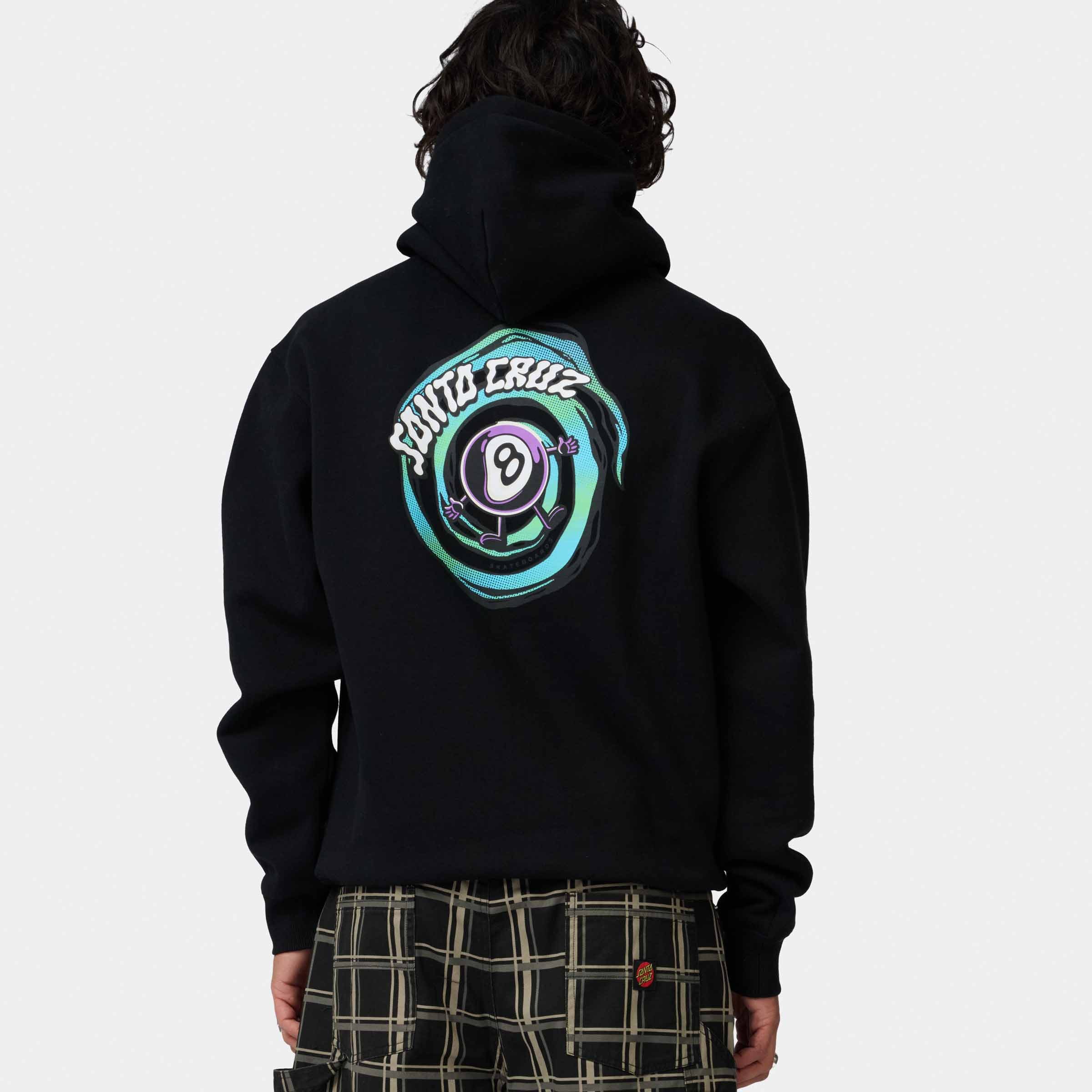 Santa Cruz Kapuzenpullover aus Baumwolle und Polyester, mit Kapuze, normale Schnittform