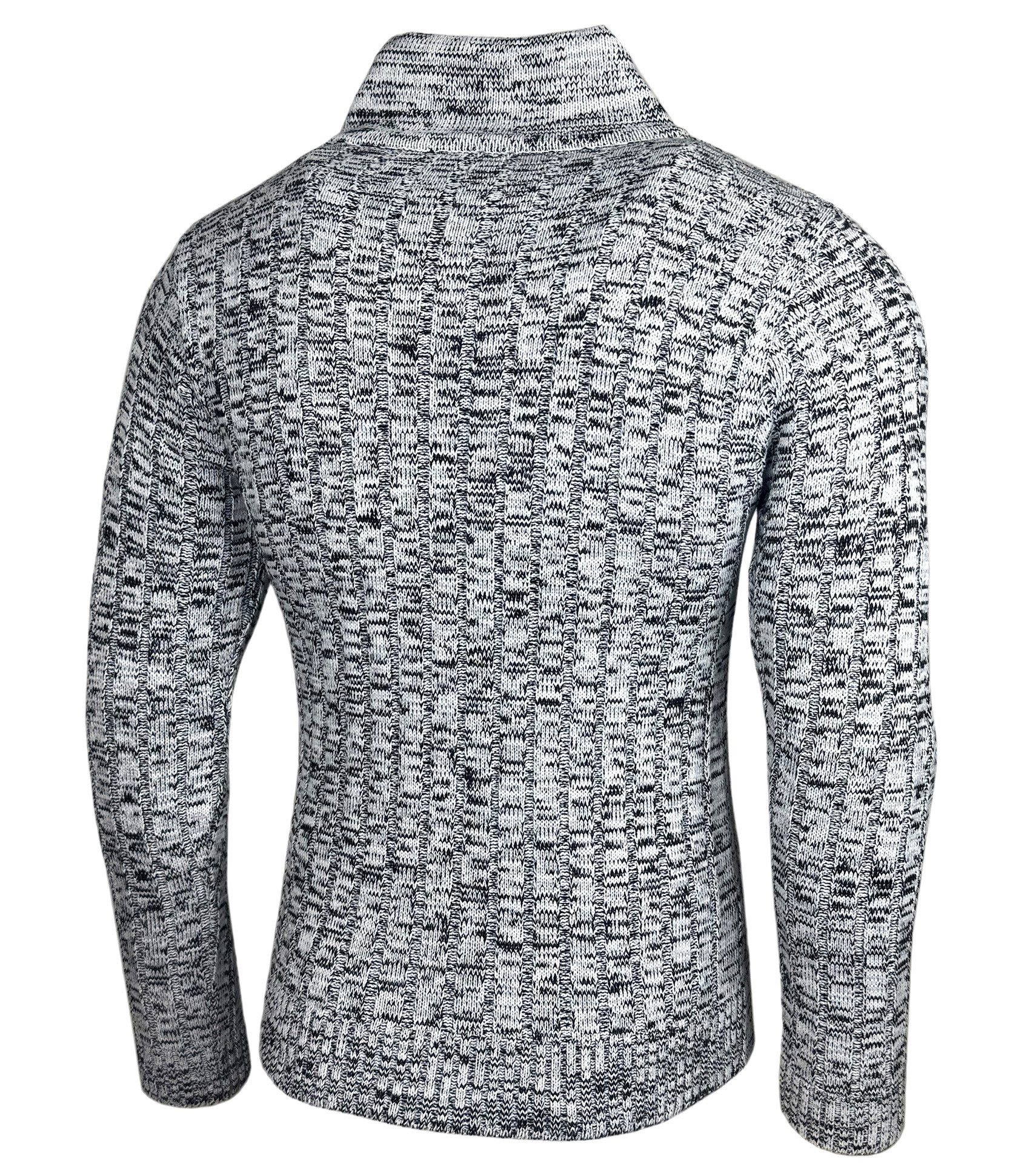 Baxboy Strickpullover Baxboy Herren Meliert Pullover Stehkragen Winter-Freizeit Pulli B-292