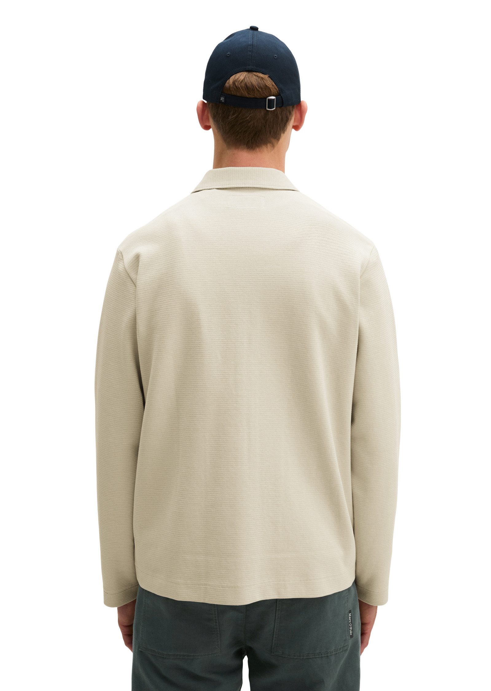 Marc O'Polo Sweatjacke mit feiner Struktur