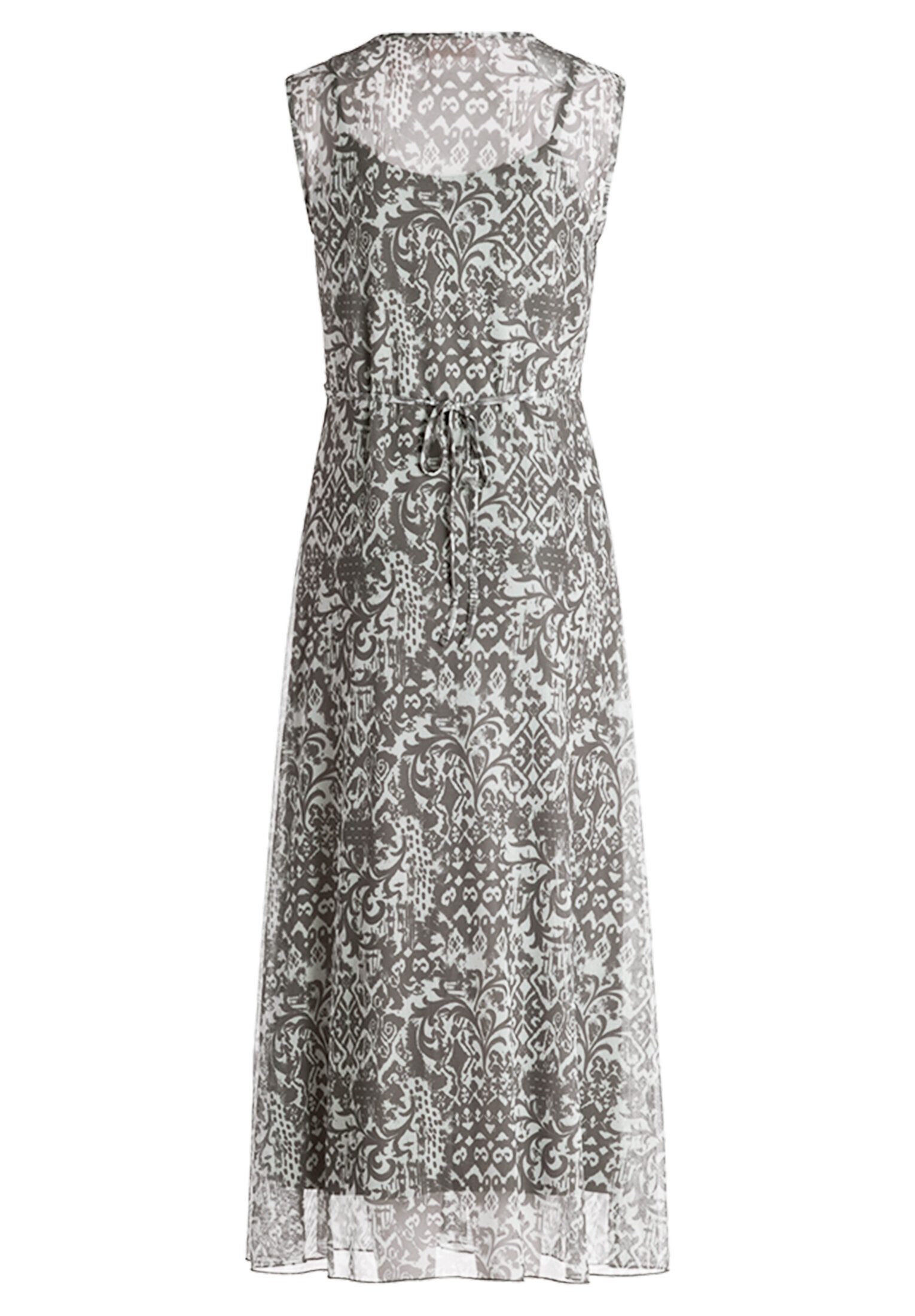 Cartoon Midikleid Damen ohne Arm Druck