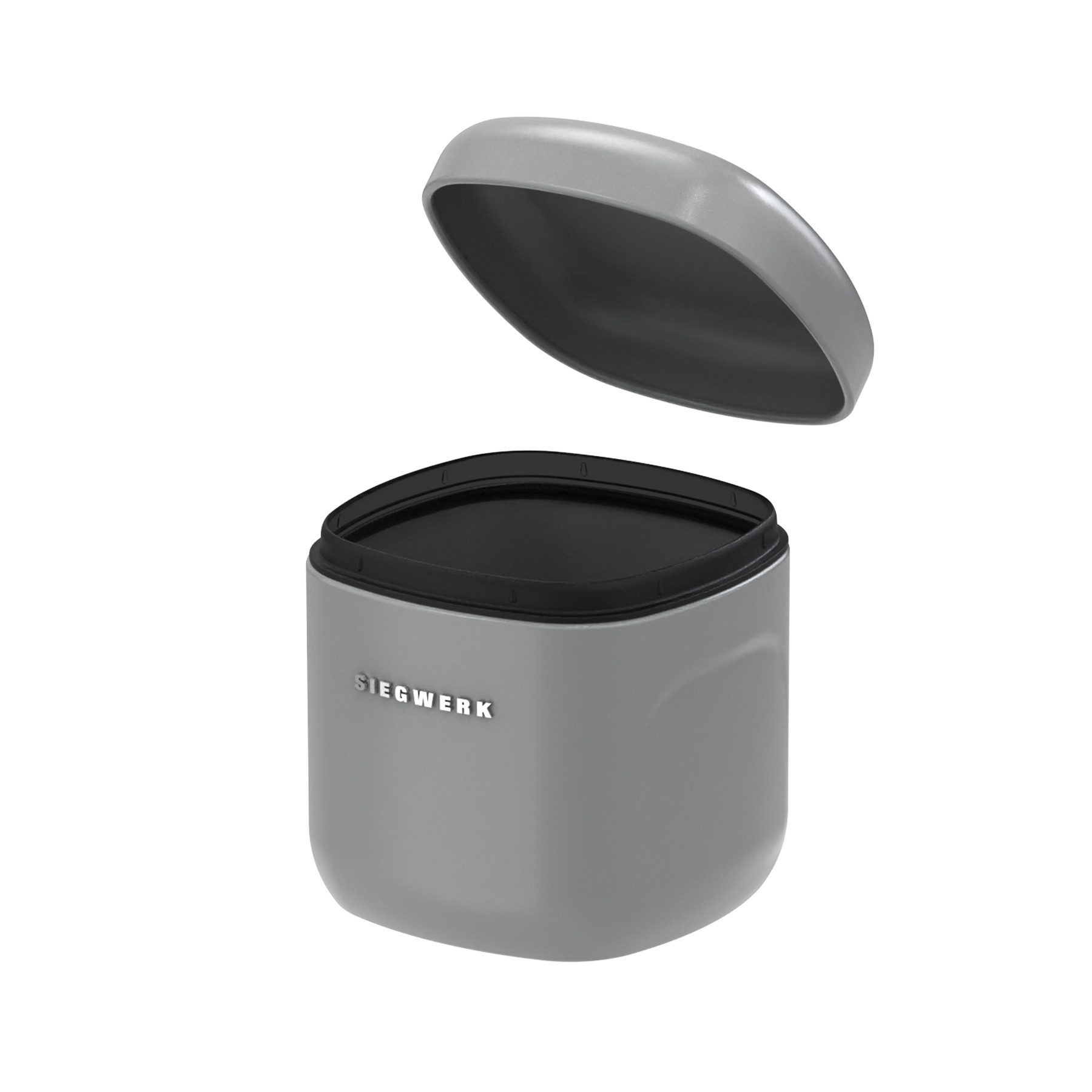 SIEGWERK Vorratsdose SIEGWERK - CUBO S 0,85l aus Metall kombinierbar, Stahlblech pulverbeschichtet