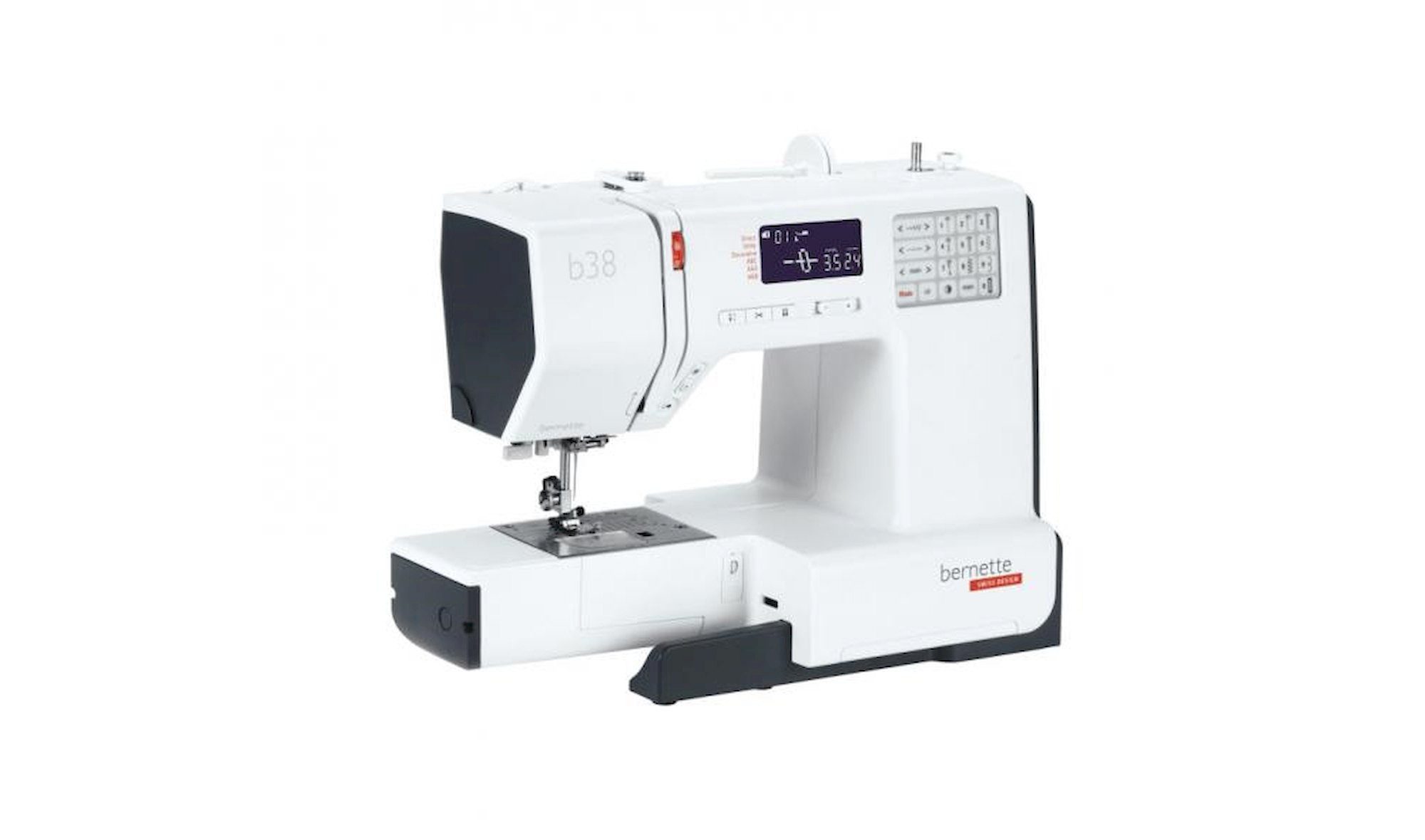 Bernette Nähmaschine Computer-Nähmaschine b38, 95 Programme, inklusive Anschiebetisch und Hardcover