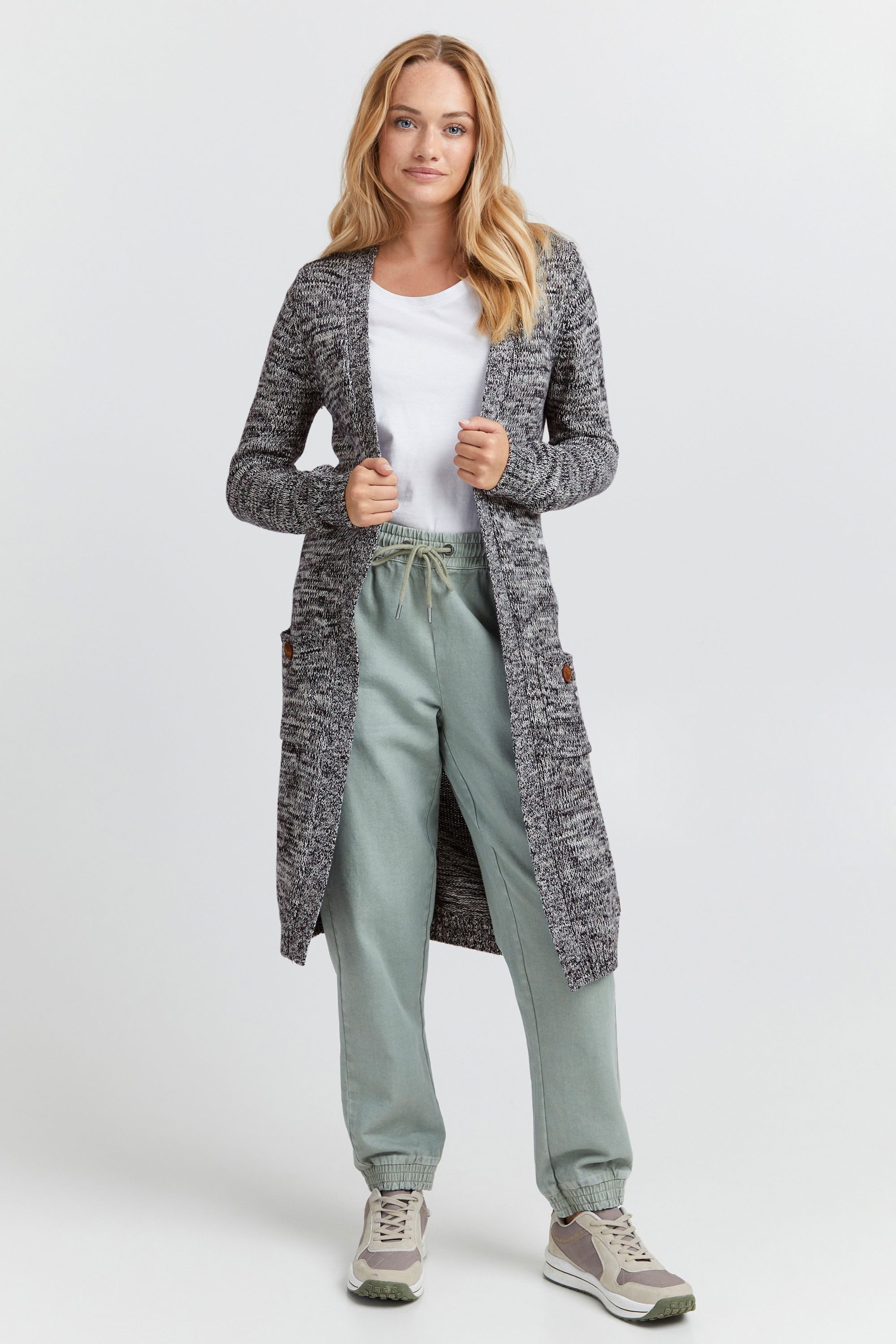 OXMO Strickjacke OXPhiletta Strickjacke lang geschnitten günstig online kaufen