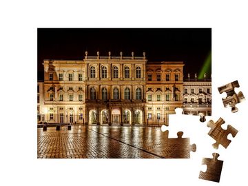 puzzleYOU Puzzle Aufnahme vom Museum Barberini am Abend, 48 Puzzleteile, puzzleYOU-Kollektionen Potsdam