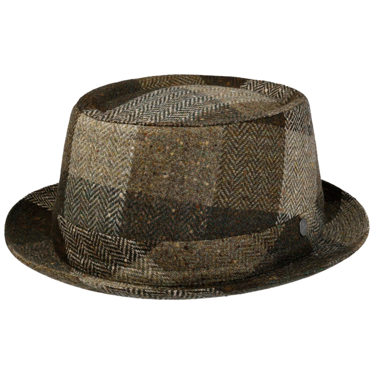 Lierys Fedora (1-St) Karohut mit Futter, Made in Italy