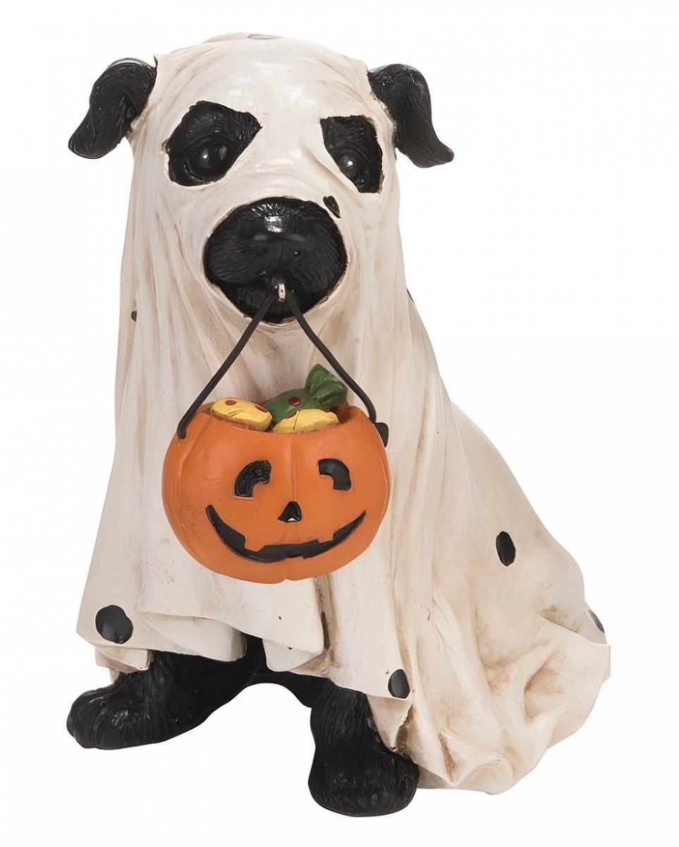 mit Kü Kostüm im Dekofigur Halloween Geist Verkleideter Horror-Shop Hund