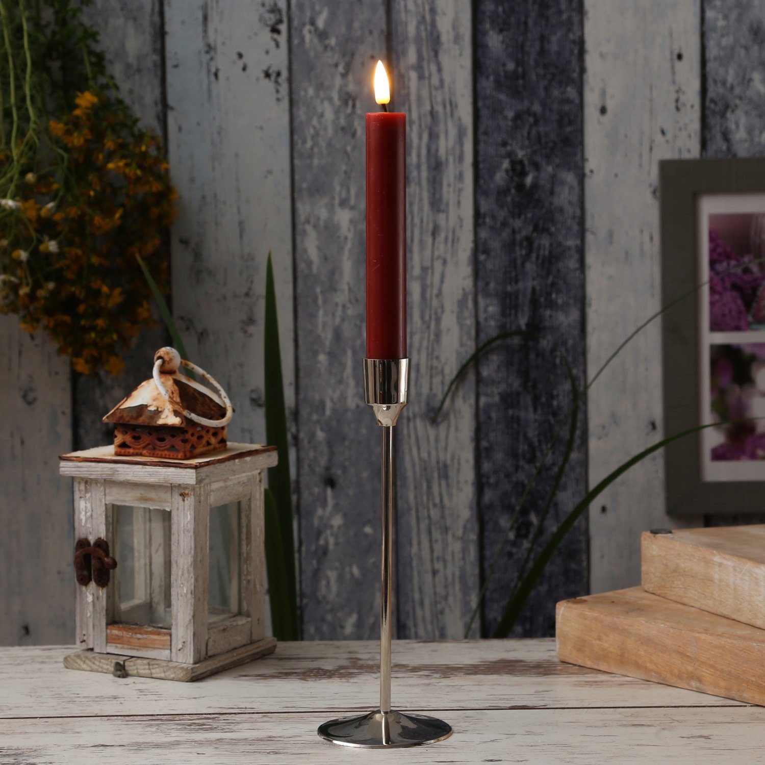 MARELIDA Kerzenhalter Stabkerzenhalter Kerzenständer Tafelkerzenhalter Kerzenhalter 20,5cm (1 St)