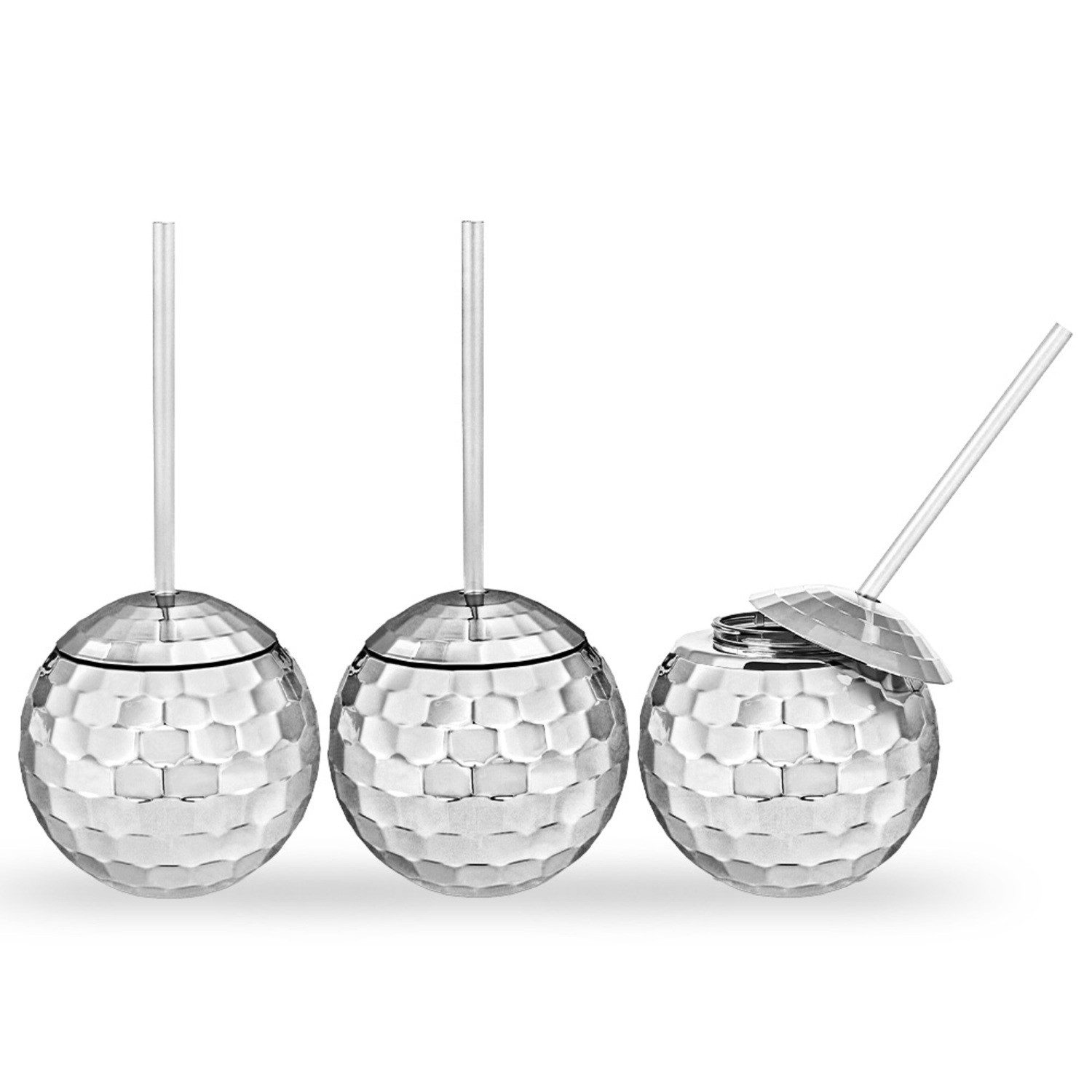 Mikamax Cocktailglas Discokugel Cocktailbecher im 3er Set