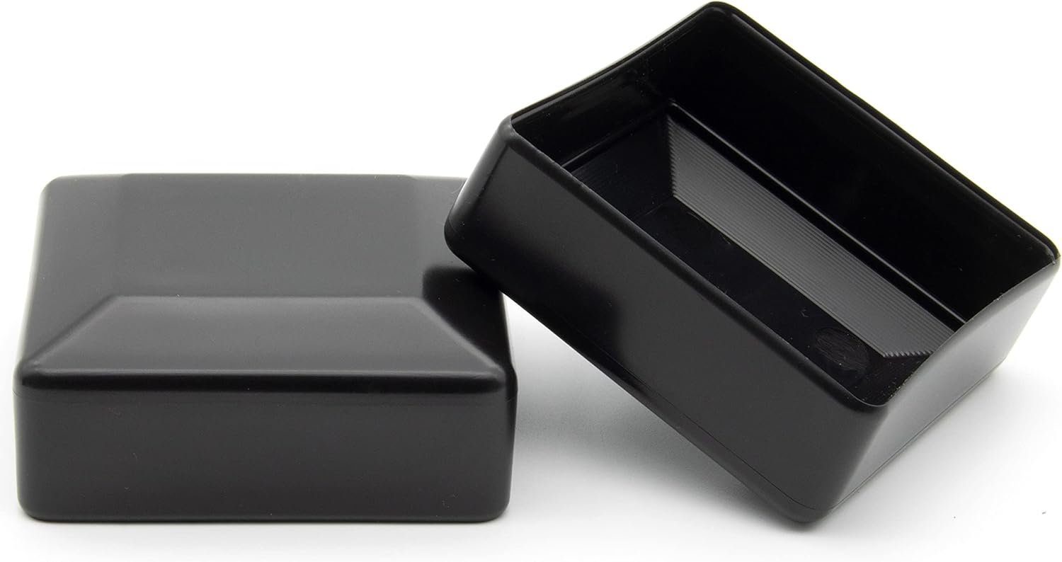 Enkotrade Zaunpfosten Zaunkappen quadratisch, (10-St), Schwarz, Quadratisch, 15 x 15 mm, witterungsbeständig. Made in Europa