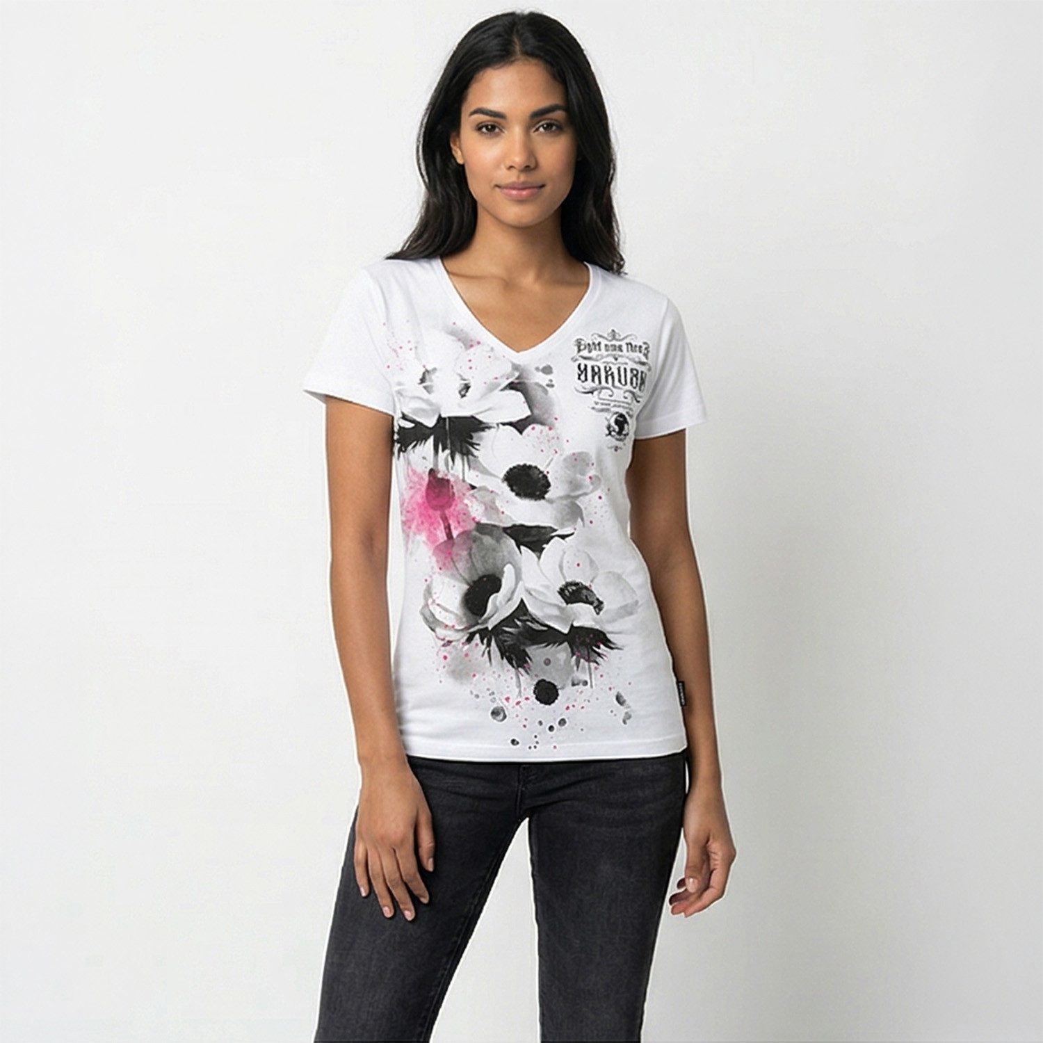 YAKUZA V-Shirt Flower Style