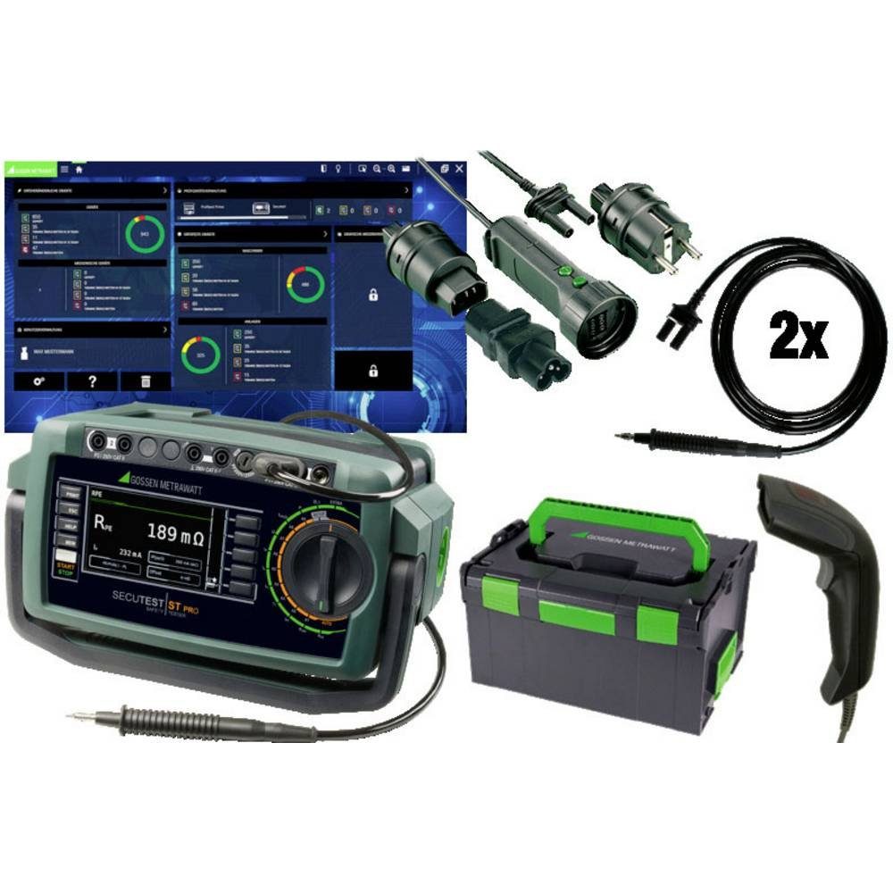Multimeter Gerätetester PROFIPAKET SECUTEST PRO IQ inklusive